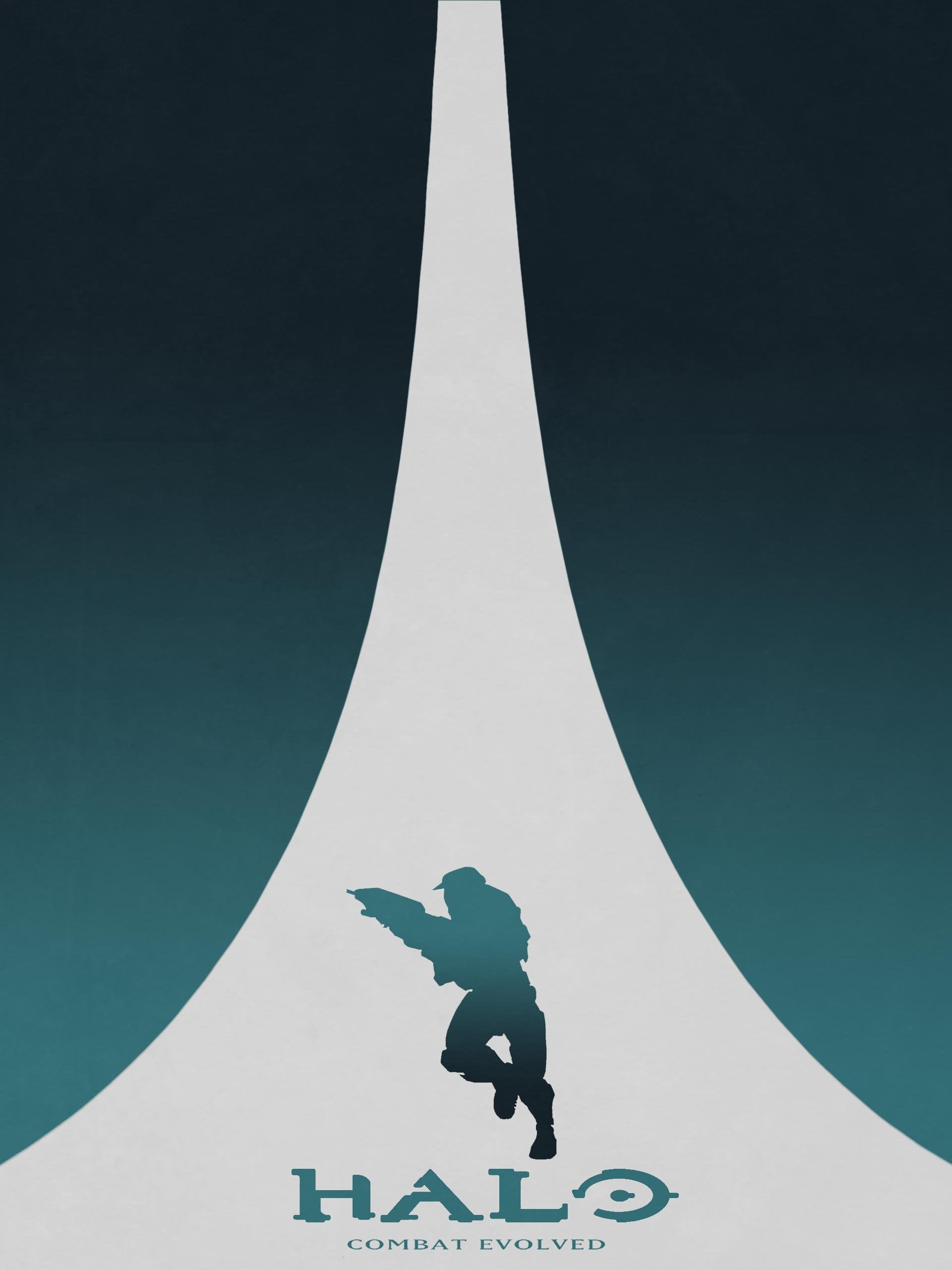 Series Of Halo Minimalist Style Posters