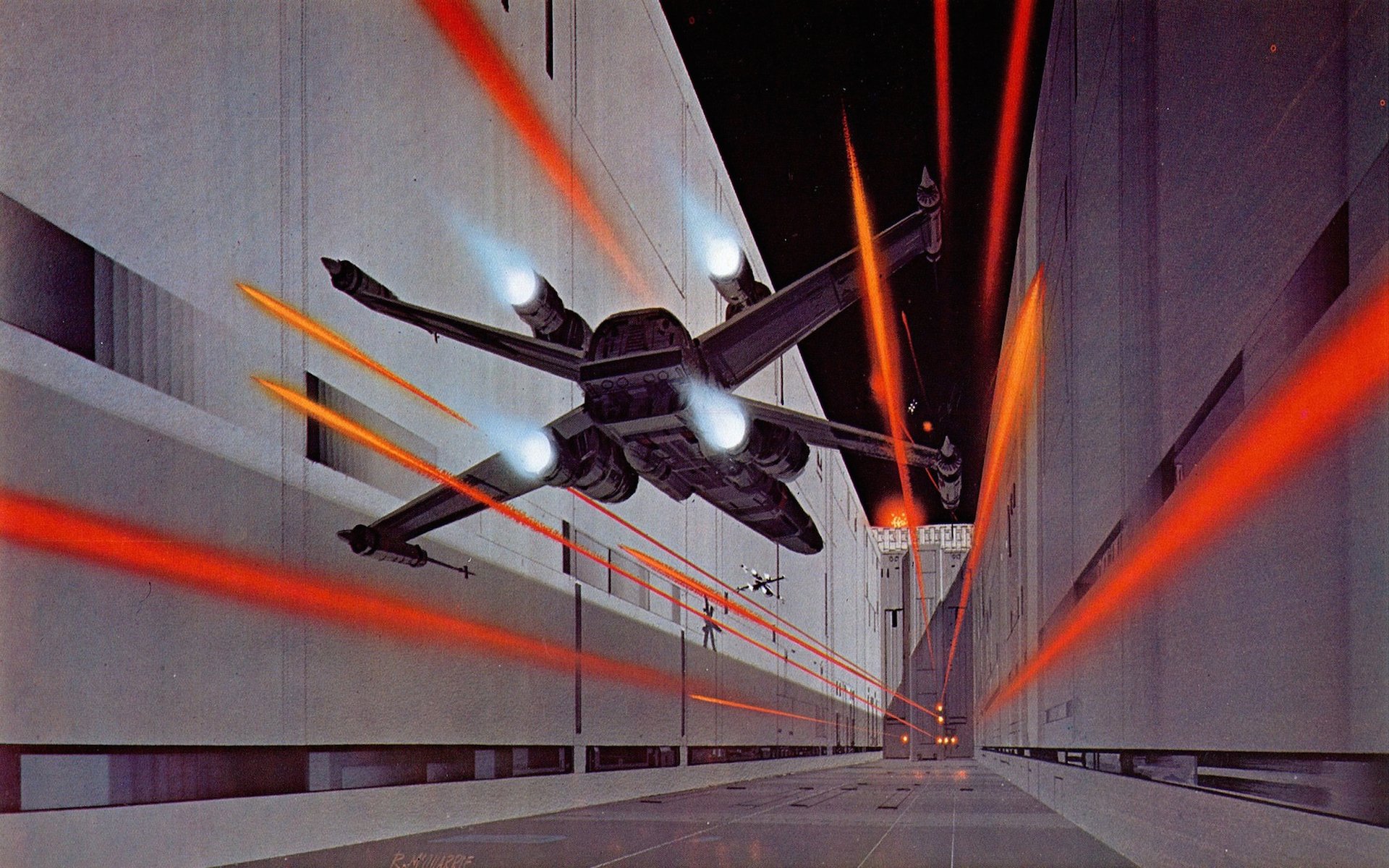 Star Wars X Wing HD Wallpaper: Epic Sci Fi Space Chase By Ralph McQuarrie