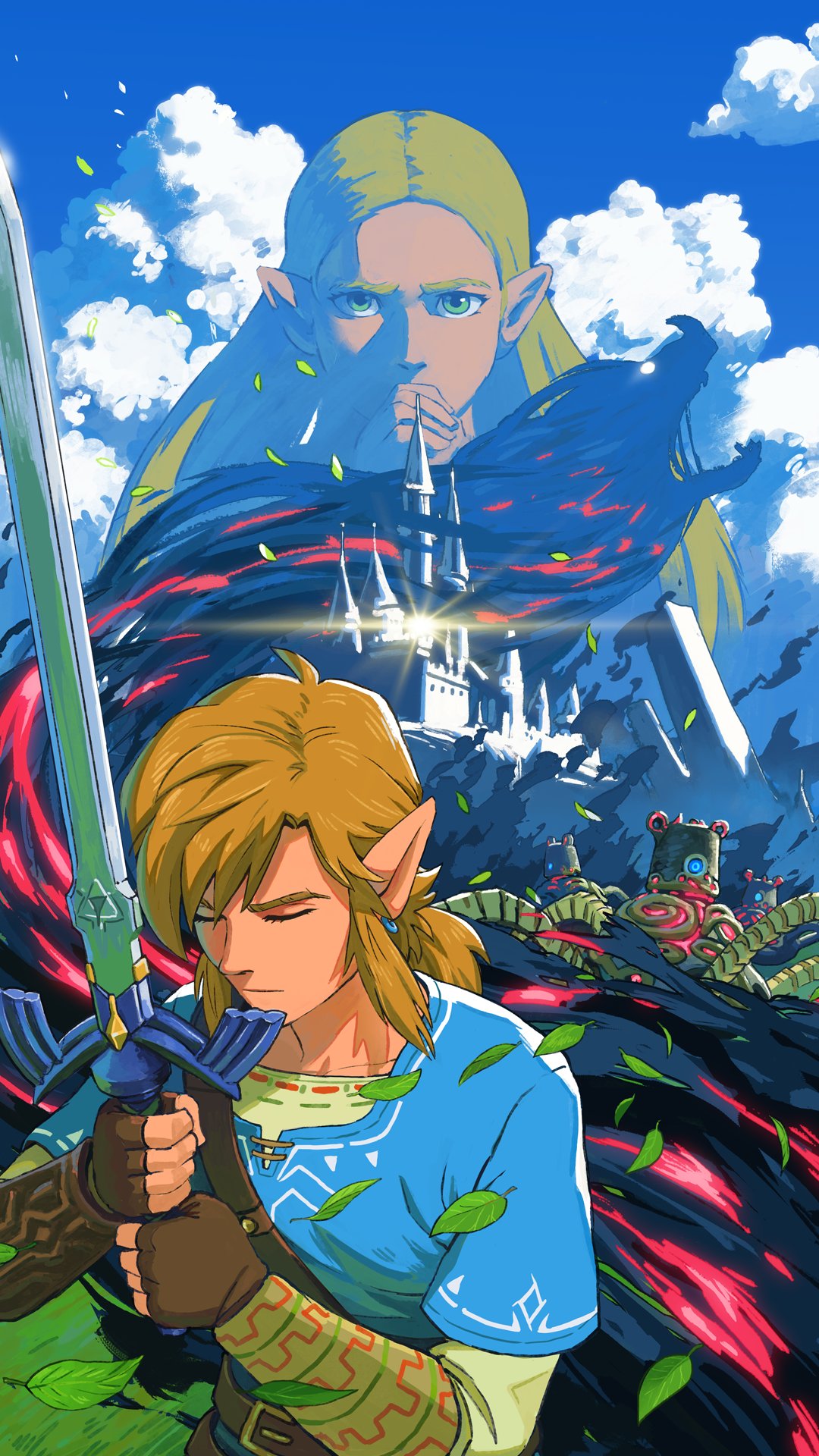 BOTW Updated Zelda phone wallpaper