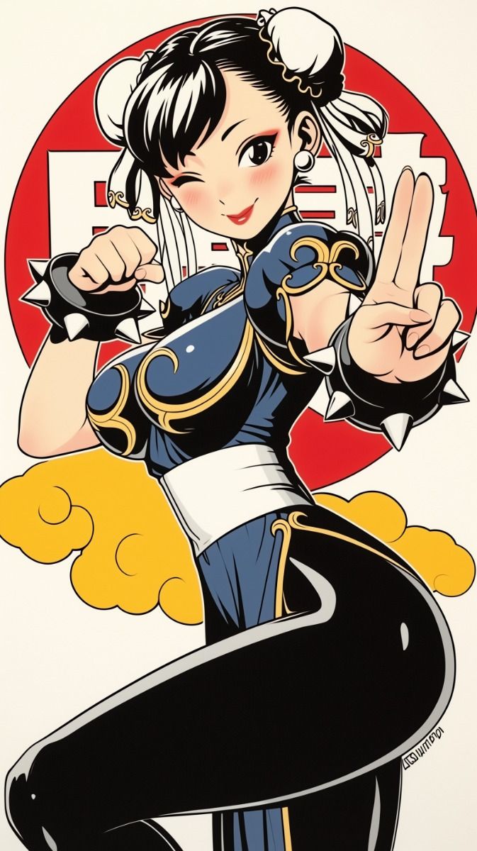 Chun Li Wallpaper Fighter Anime Poster