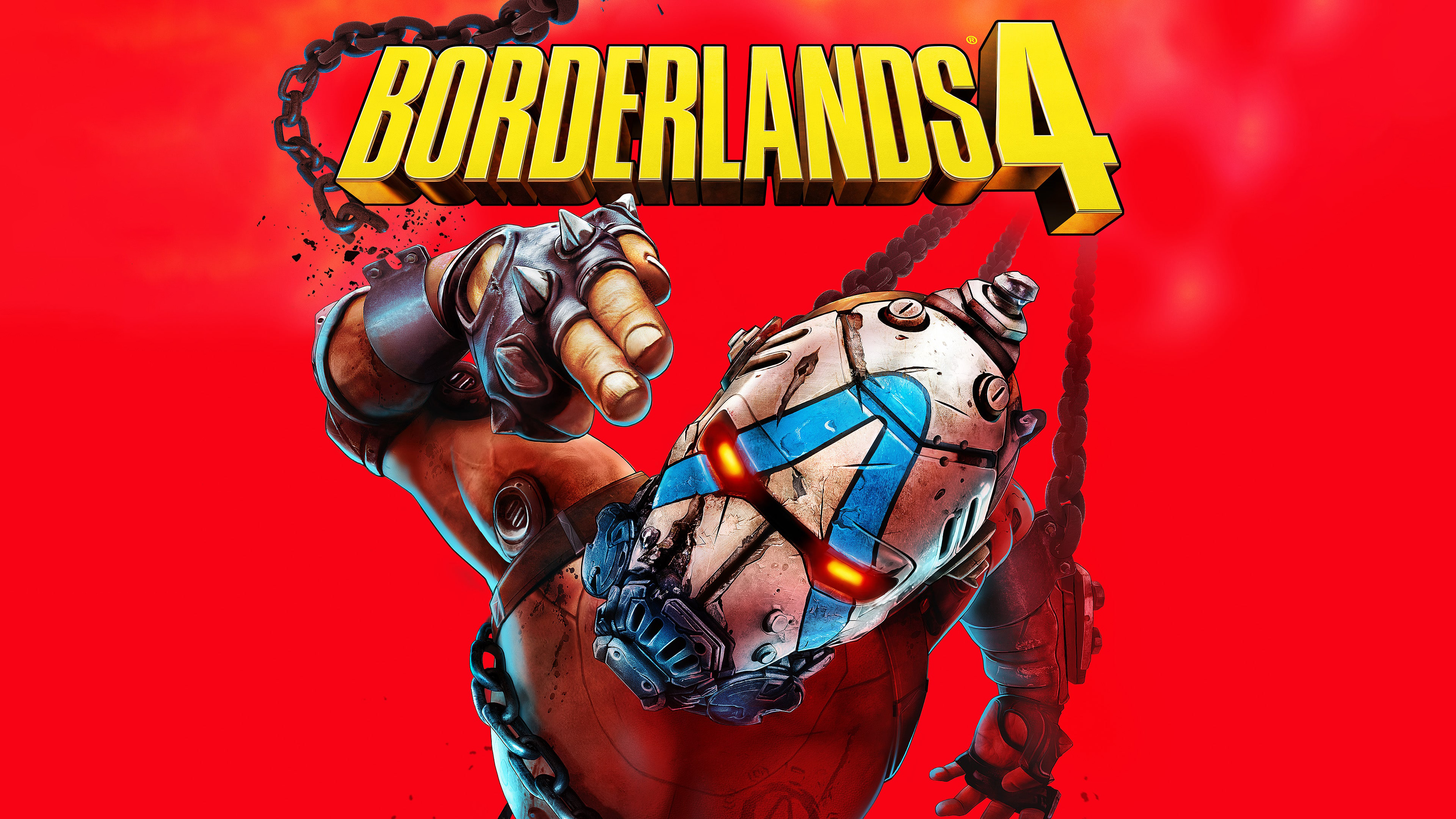 Borderlands 4 Wallpaper 4K, Red background, 2025 Games