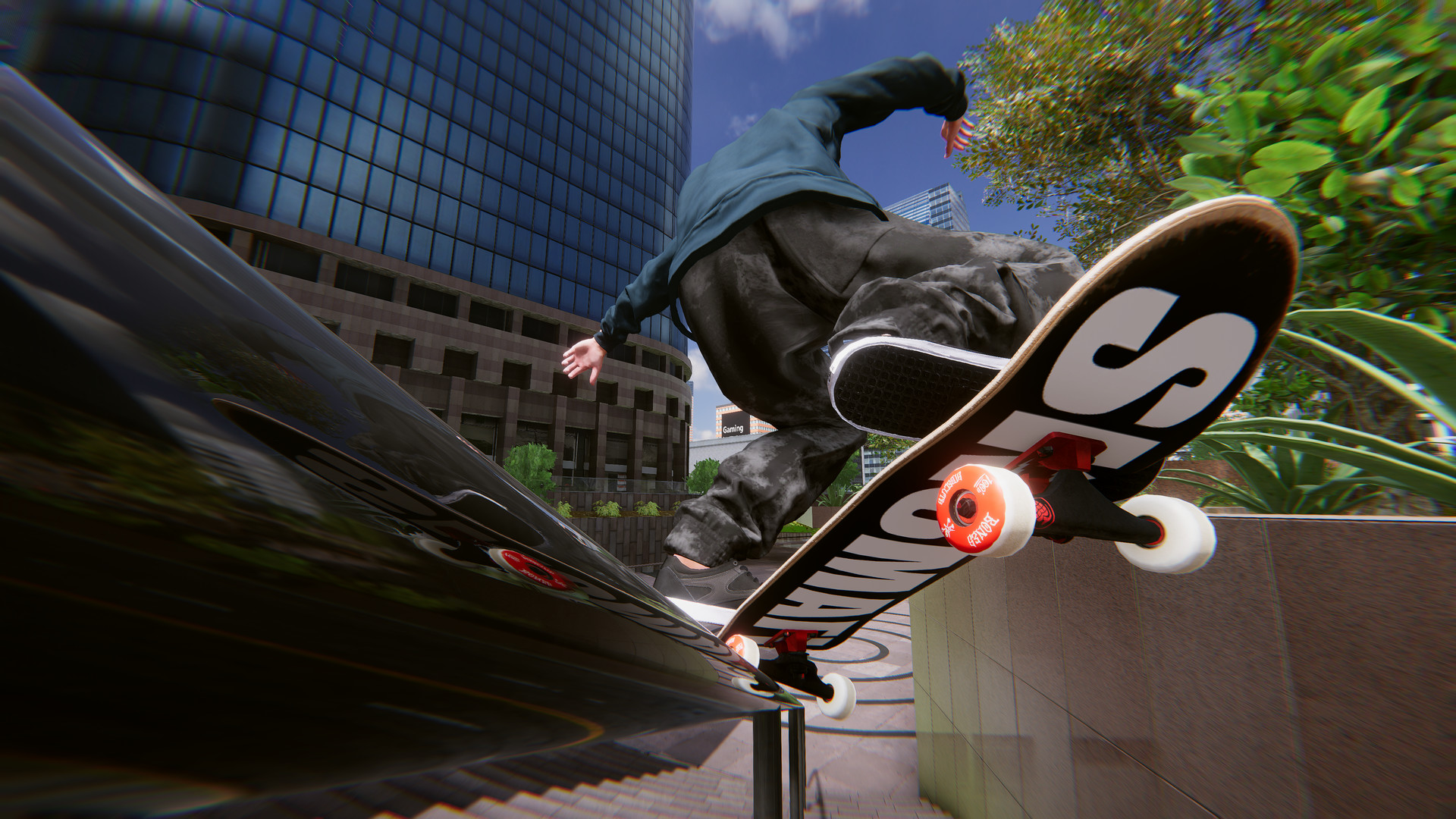 Skater XL Action Shot Skateboarding Wallpaper