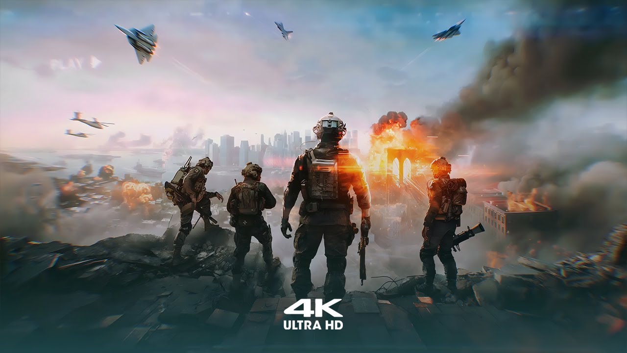 Battlefield 6 4K Live Wallpaper. Explosive Warzone Screensaver Ultra HD