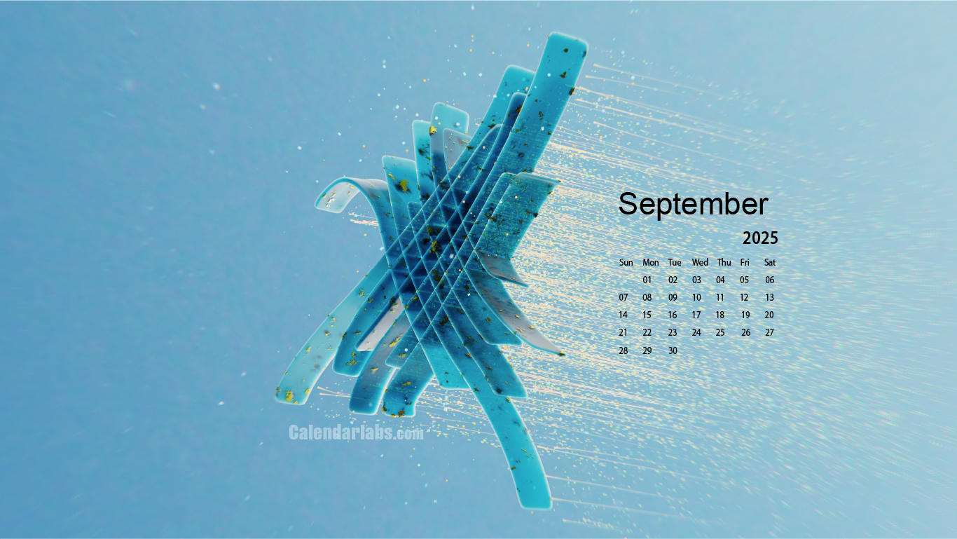 September 2025 Desktop Wallpaper Calendar