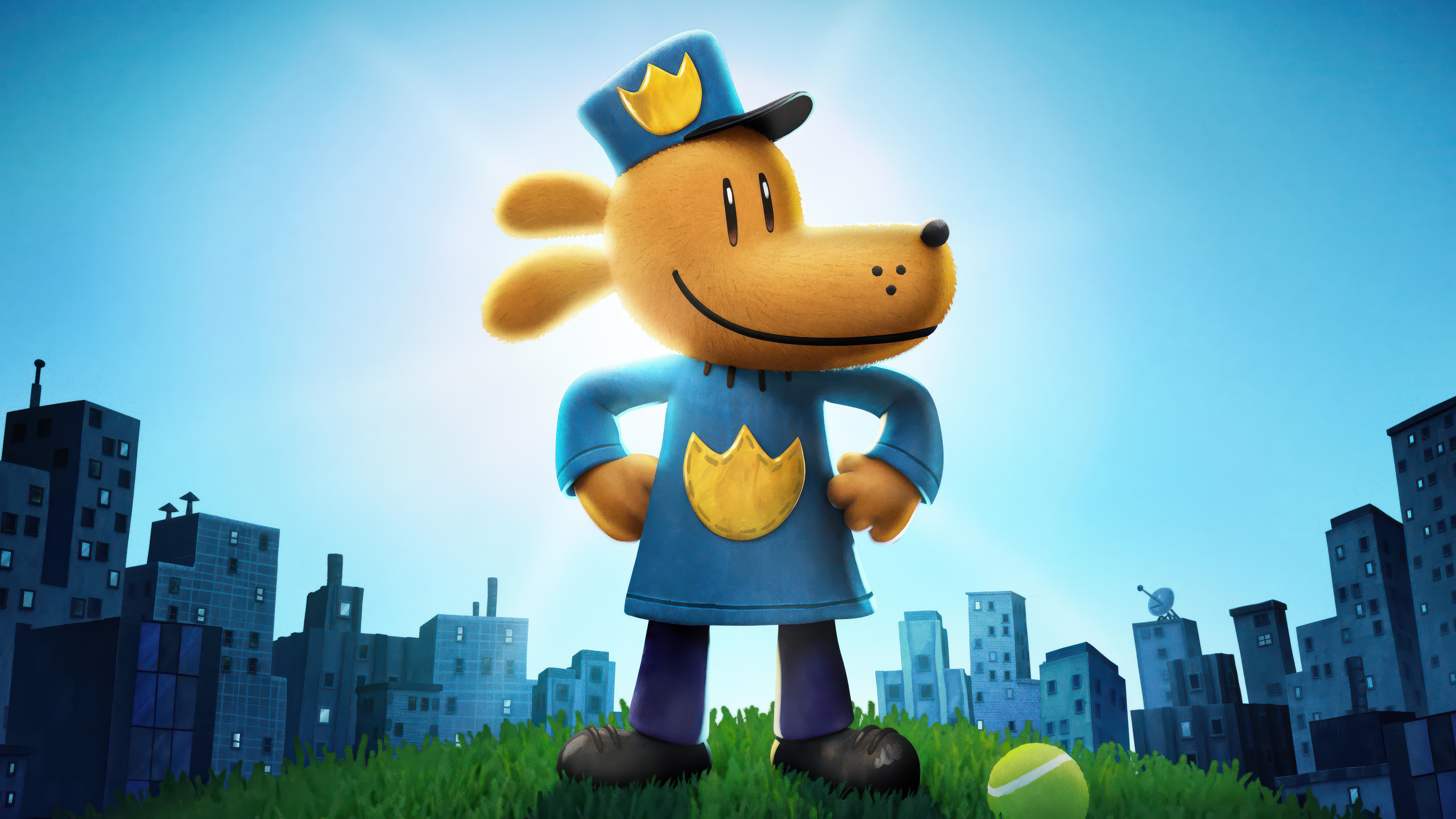 Dog Man 2025K Ultra HD Movie Wallpaper Adventure