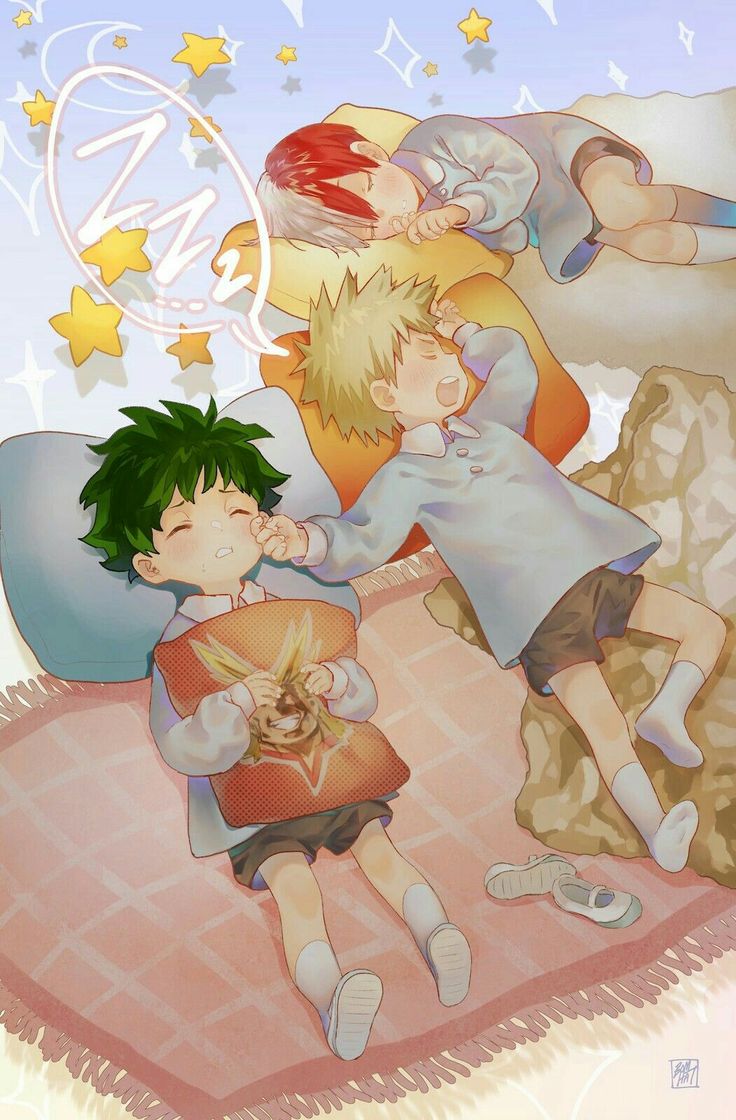 Izuku Midoriya, Katsuki Bakugo, Todoroki Shoto -My hero Academia