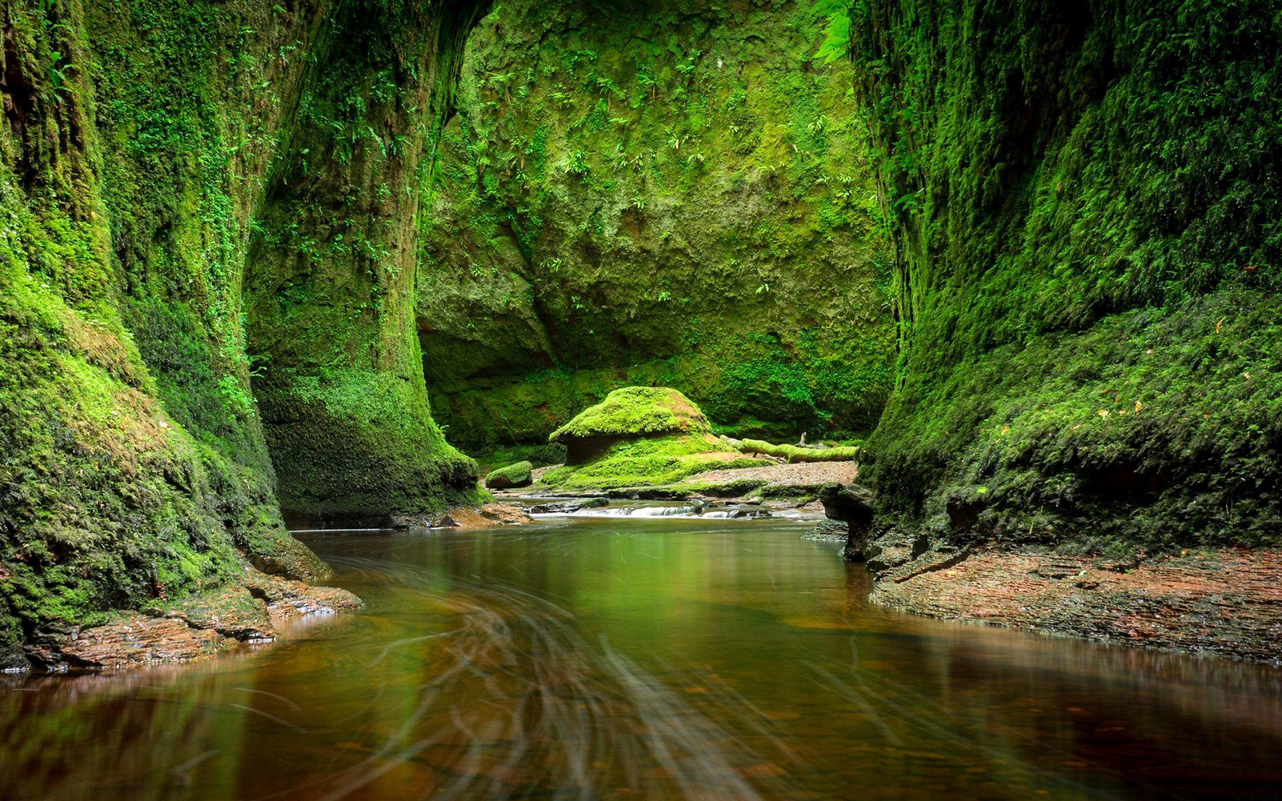 Scotland Green Rocks And River Windows 10 HD Wallpaper