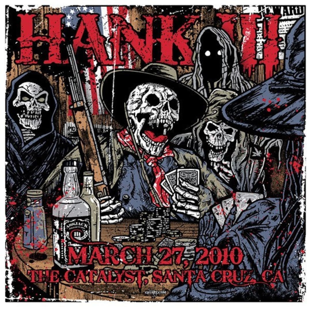 Hank Williams III Catalyst Silk Screen Poster