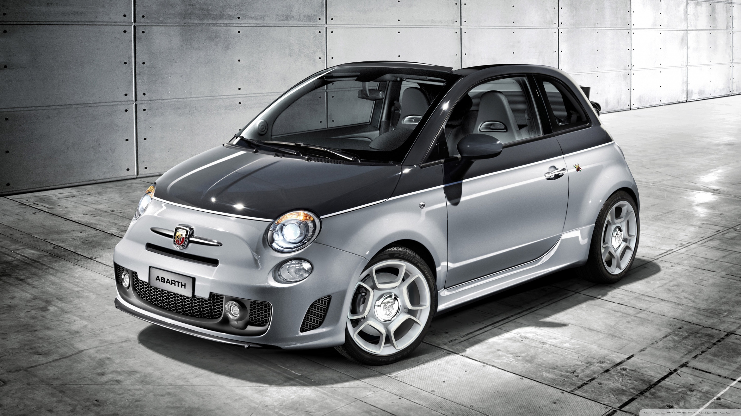 Fiat Abarth 500C 4K UHD Wallpaper for UltraHD Desktop and TV, Widescreen and UltraWide Display, Smartphone and Tablet Devices