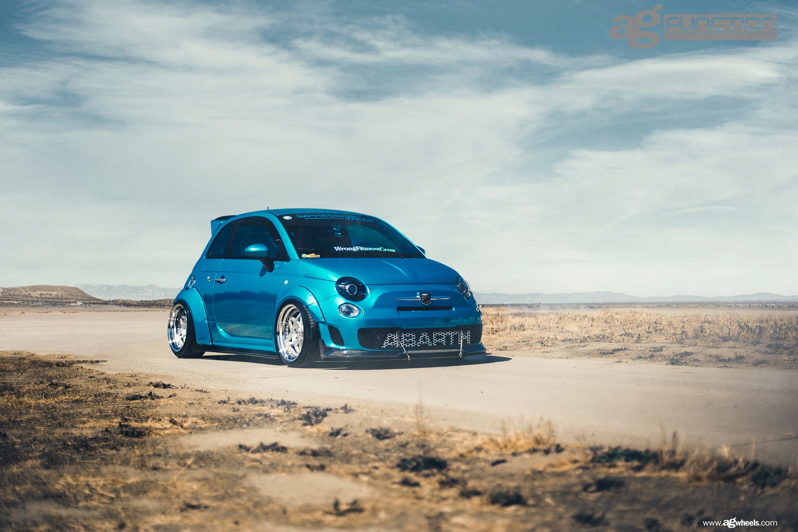 fiat, 500, Abarth, Cars, Modified, Blue Wallpaper HD / Desktop and Mobile Background