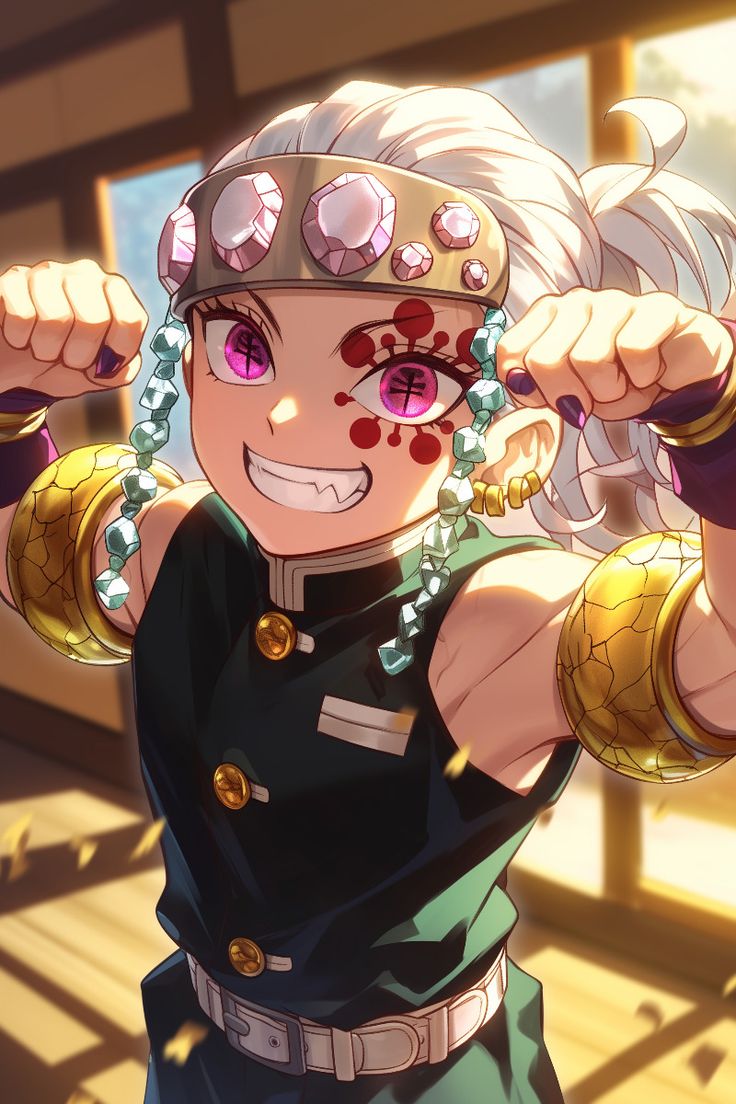 Tengen Uzui from Demon Slayer in Cute Chibi Form