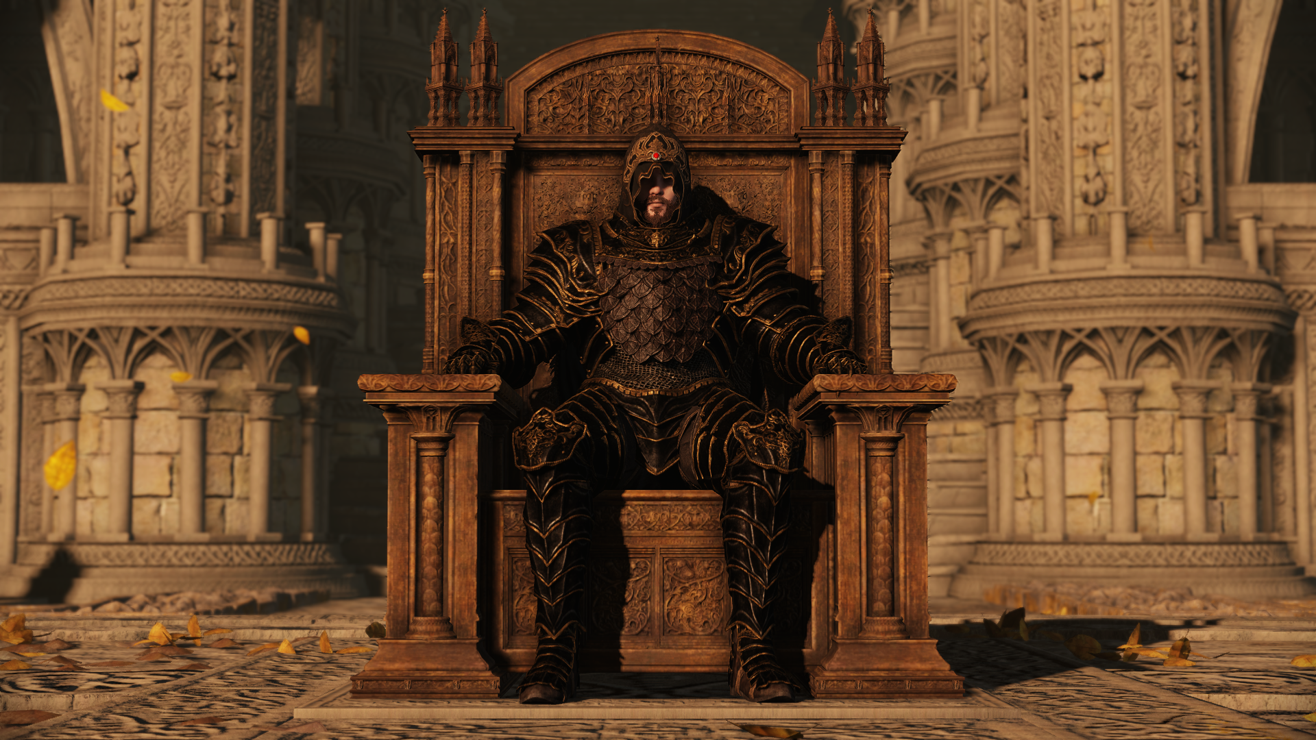 Elden Lord Ending + Well timed screenshot = Great wallpaper