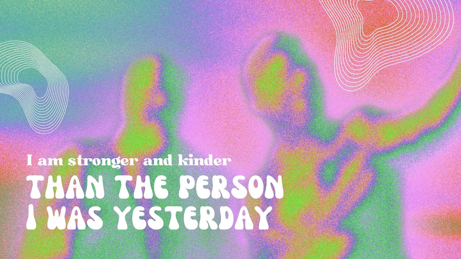 Neon Pink Dark Green White Psychedelic Photocentric Peaceful Awareness Quotes Psychedelic Desktop Wallpaper