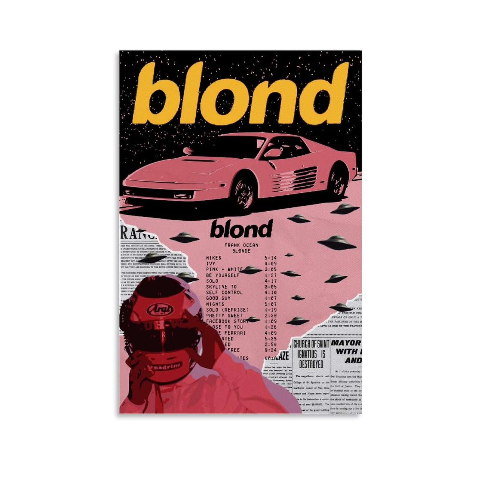 niero Frank Ocean Poster Blonde Album Cover Posters Canvas Art Poster And Wall Art Picture Print Modern Family Bedroom Decor Posters 12x18inch(30x45cm): Posters & Prints