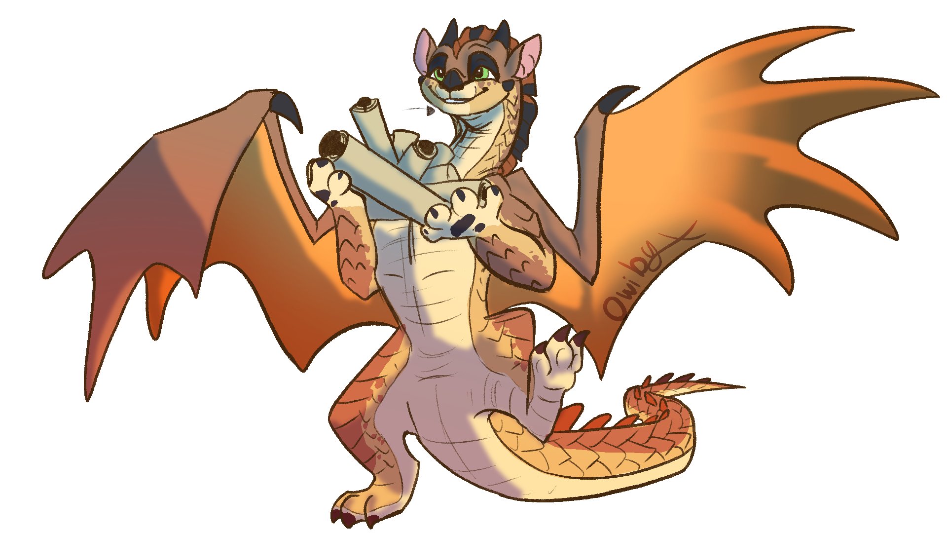 Owibyx Time No See, Haha Sunny Waddles Toothless Style, Inspired From A Frame From A Wings Of Fire Canceled Show Leak Clip Of An Animatic Storyboard That Was Leaked Earlier