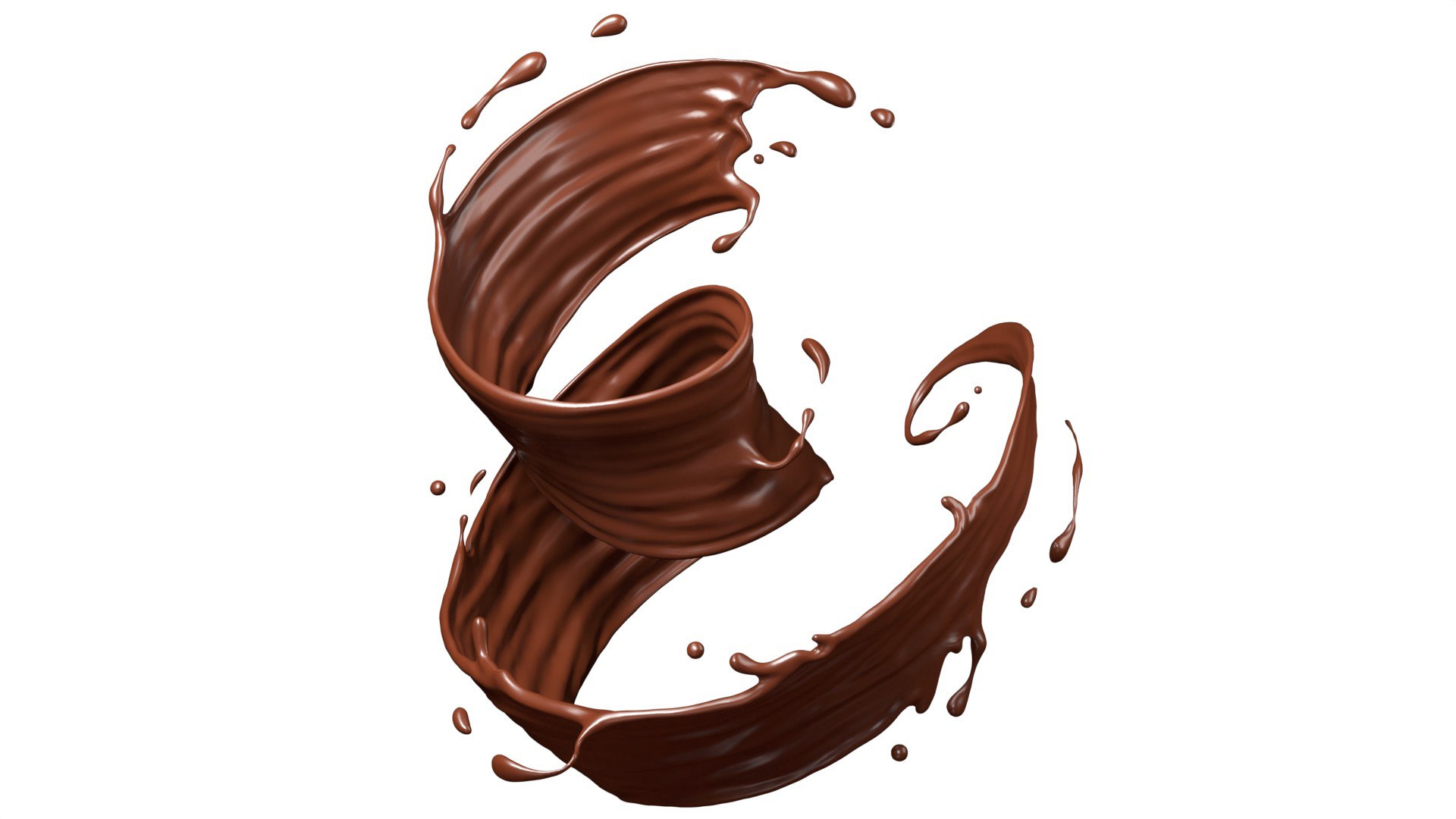 Free 3D Chocolate Splash Free 003 Model