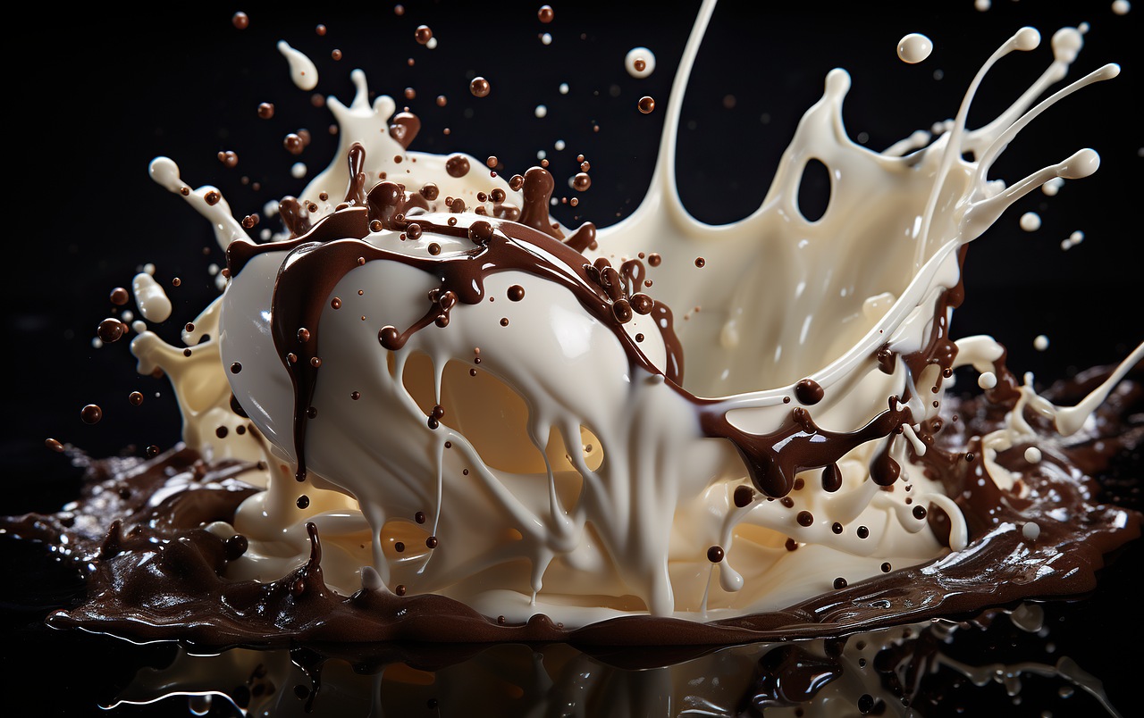Download Splash Milk Chocolate. Royalty Free Stock Illustration Image