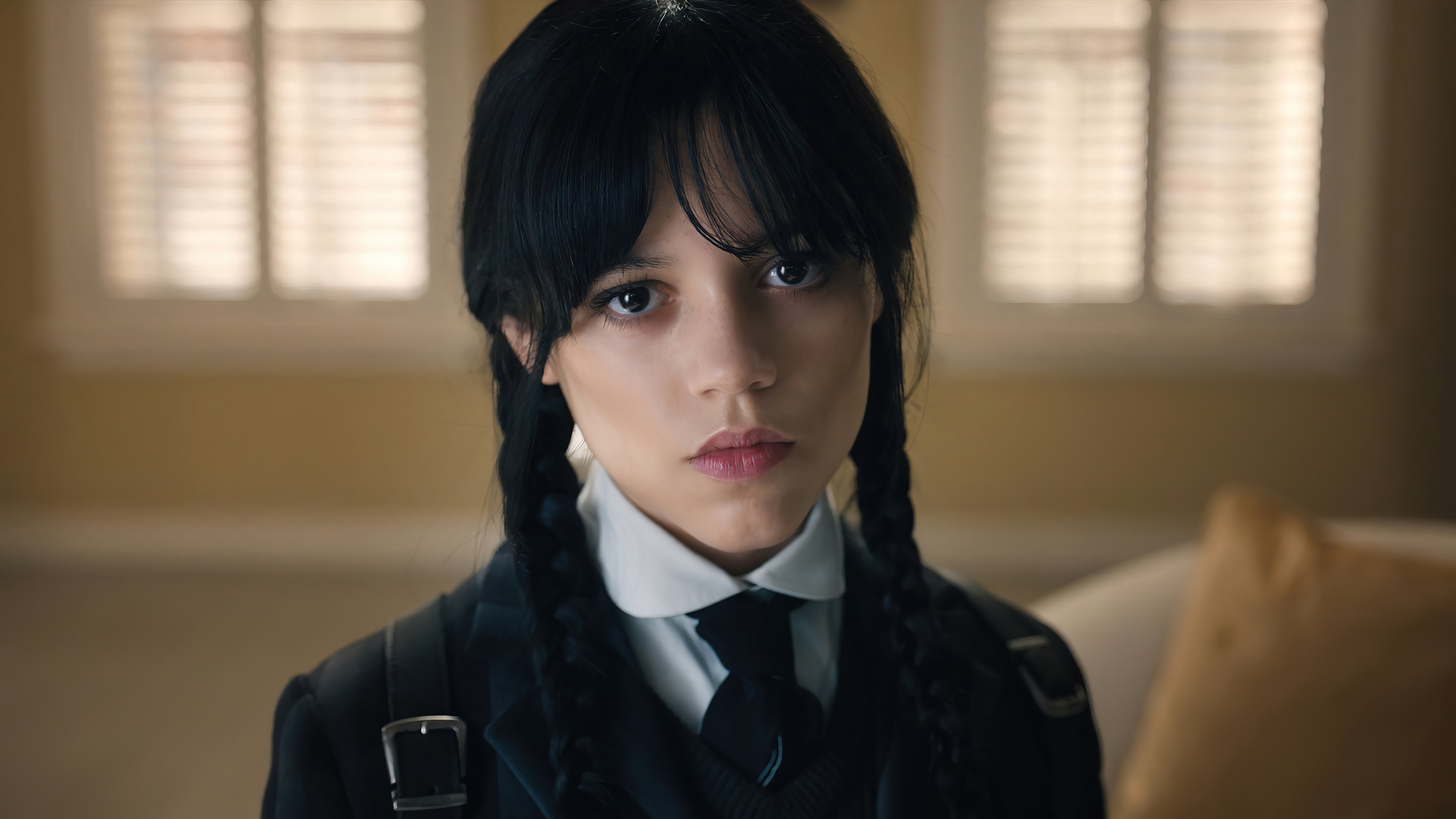 Wednesday Addams Jenna Ortega Series 4K Wallpaper HD PC h