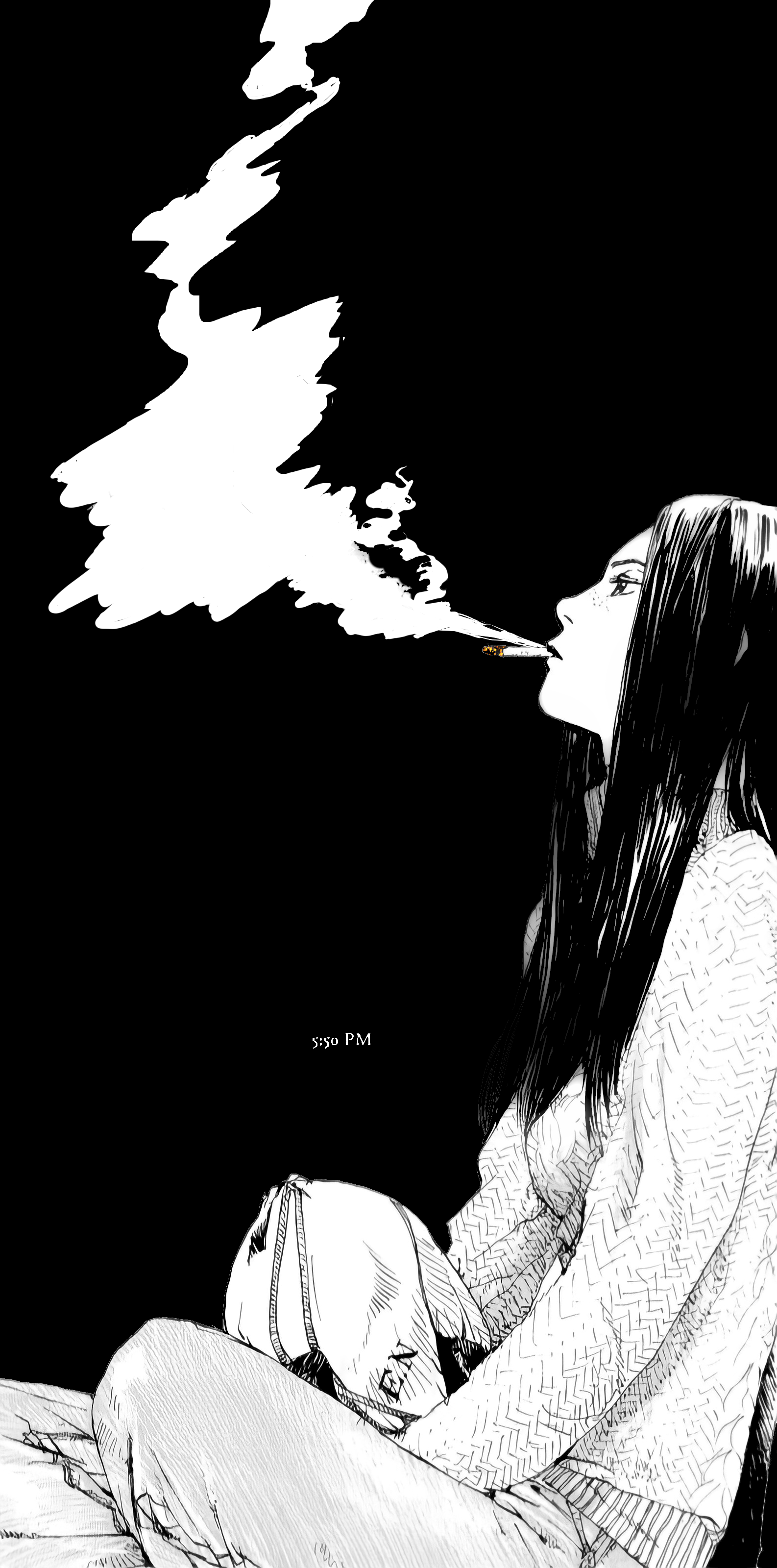 Amoled Wallpaper edits from the manga Memories of Emanon (1711x3421), (711x1393), (1586x3200), (711x1393)