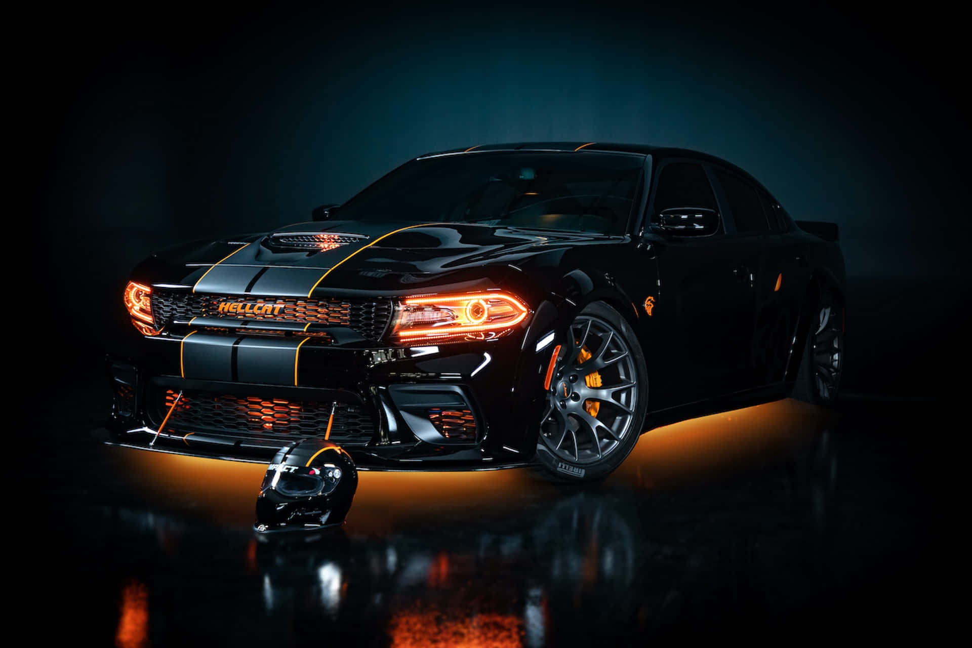 Download Dodge Charger Hellcat Dark Showcase Wallpaper