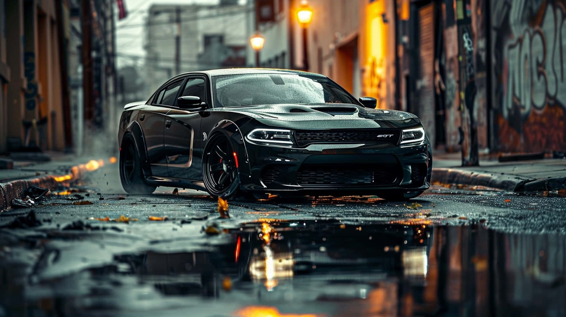 Download Dodge Charger Hellcat Urban Dominance Wallpaper