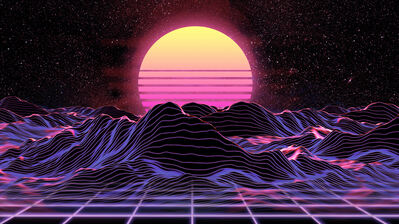 Synthwave HD 4K Wallpaper PC & Phone