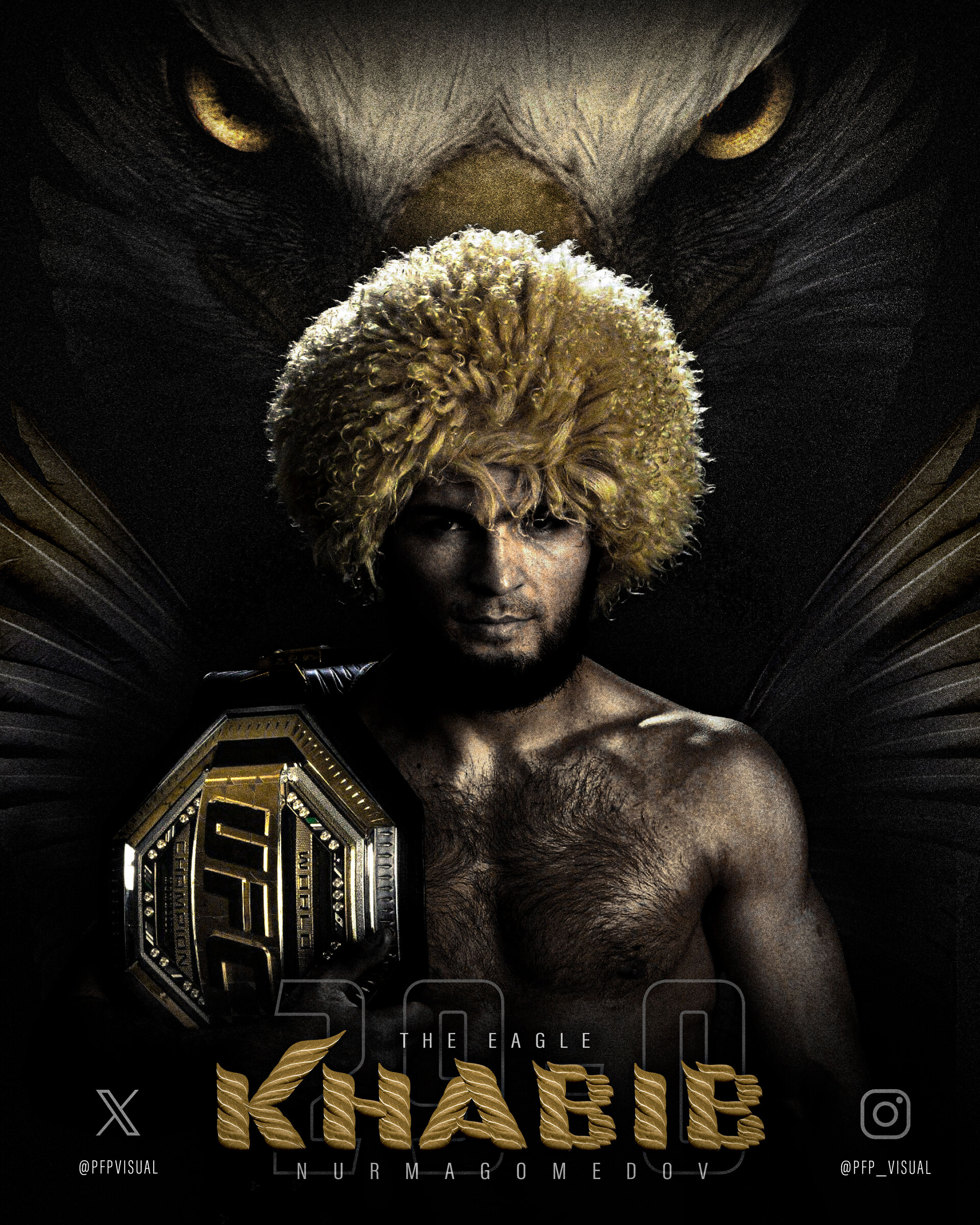Khabib 'The Eagle' Nurmagomedov Poster Art