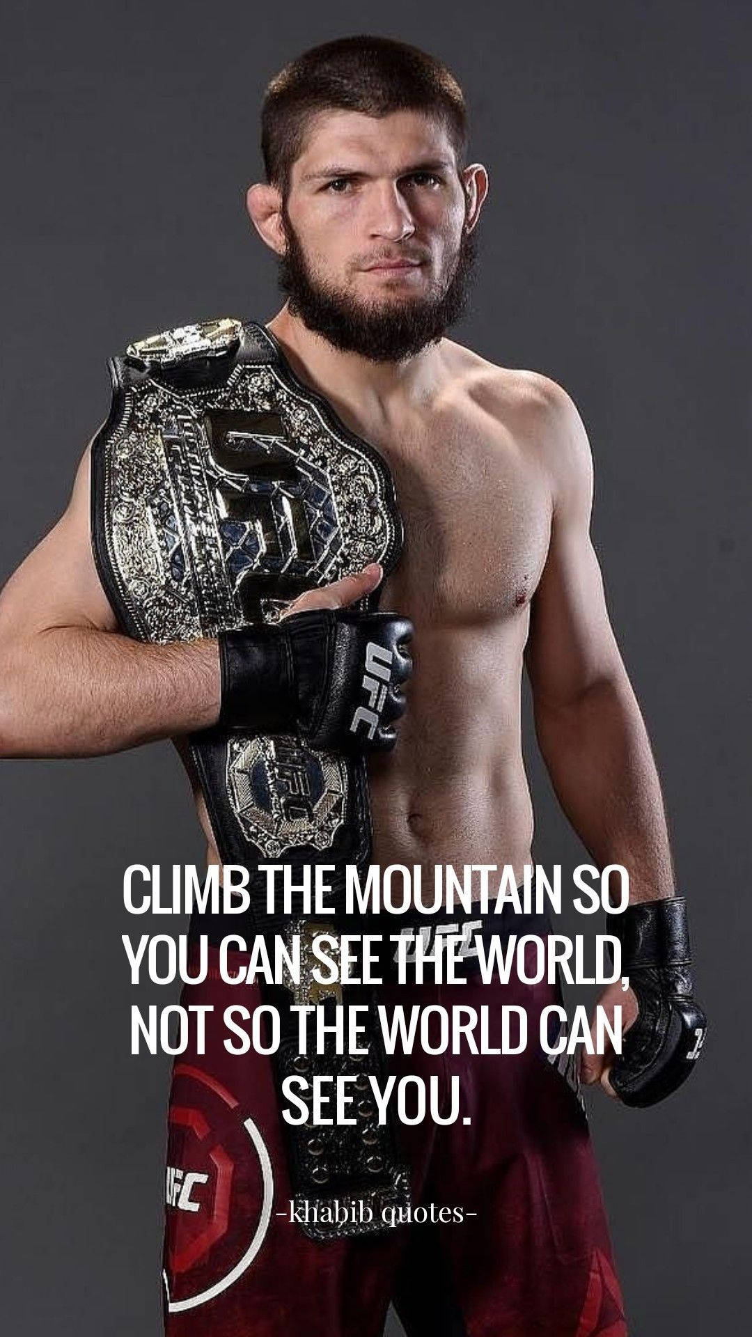 Download Khabib Nurmagomedov Quote Wallpaper