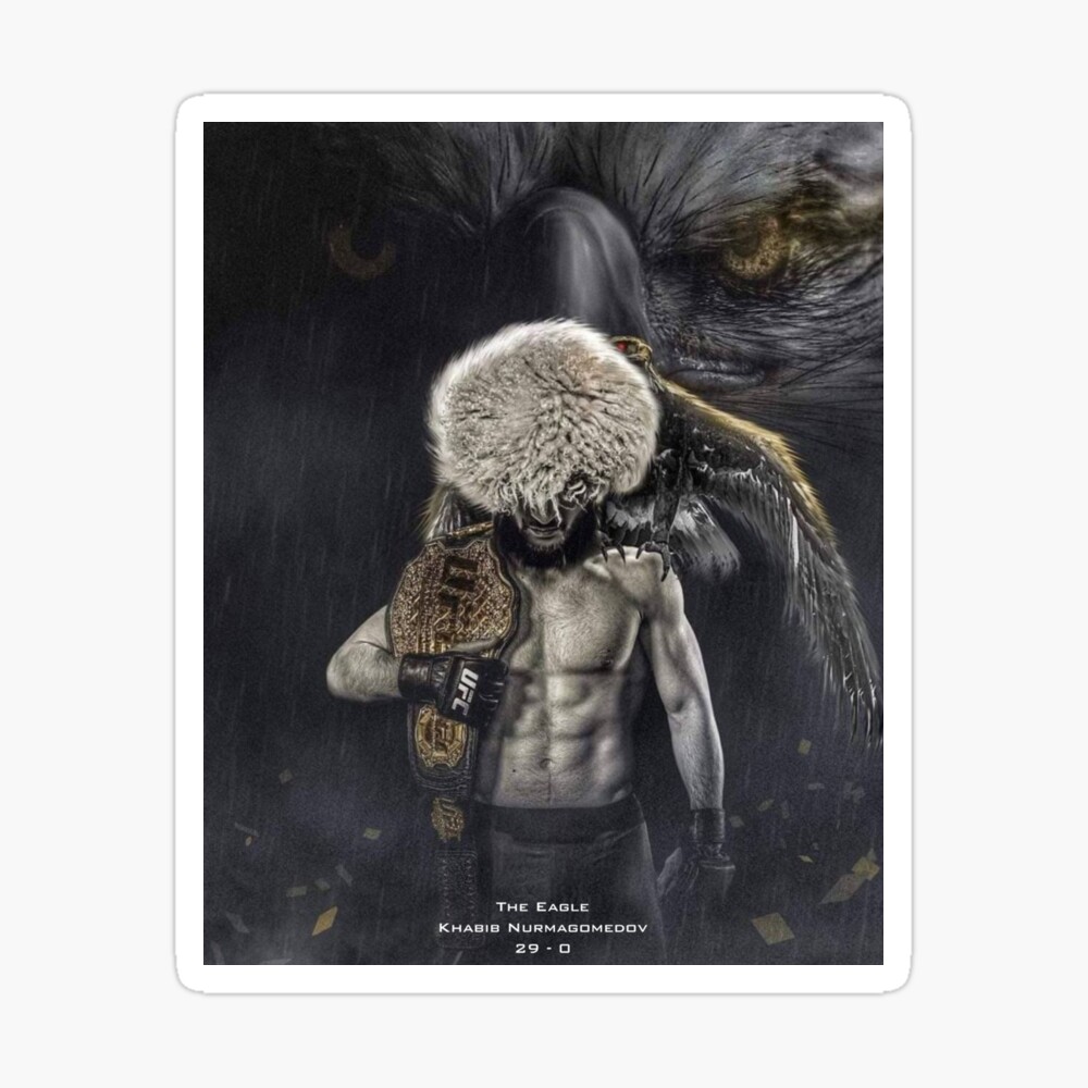 Khabib Nurmagomedov The Undefeated UFC GOAT Poster