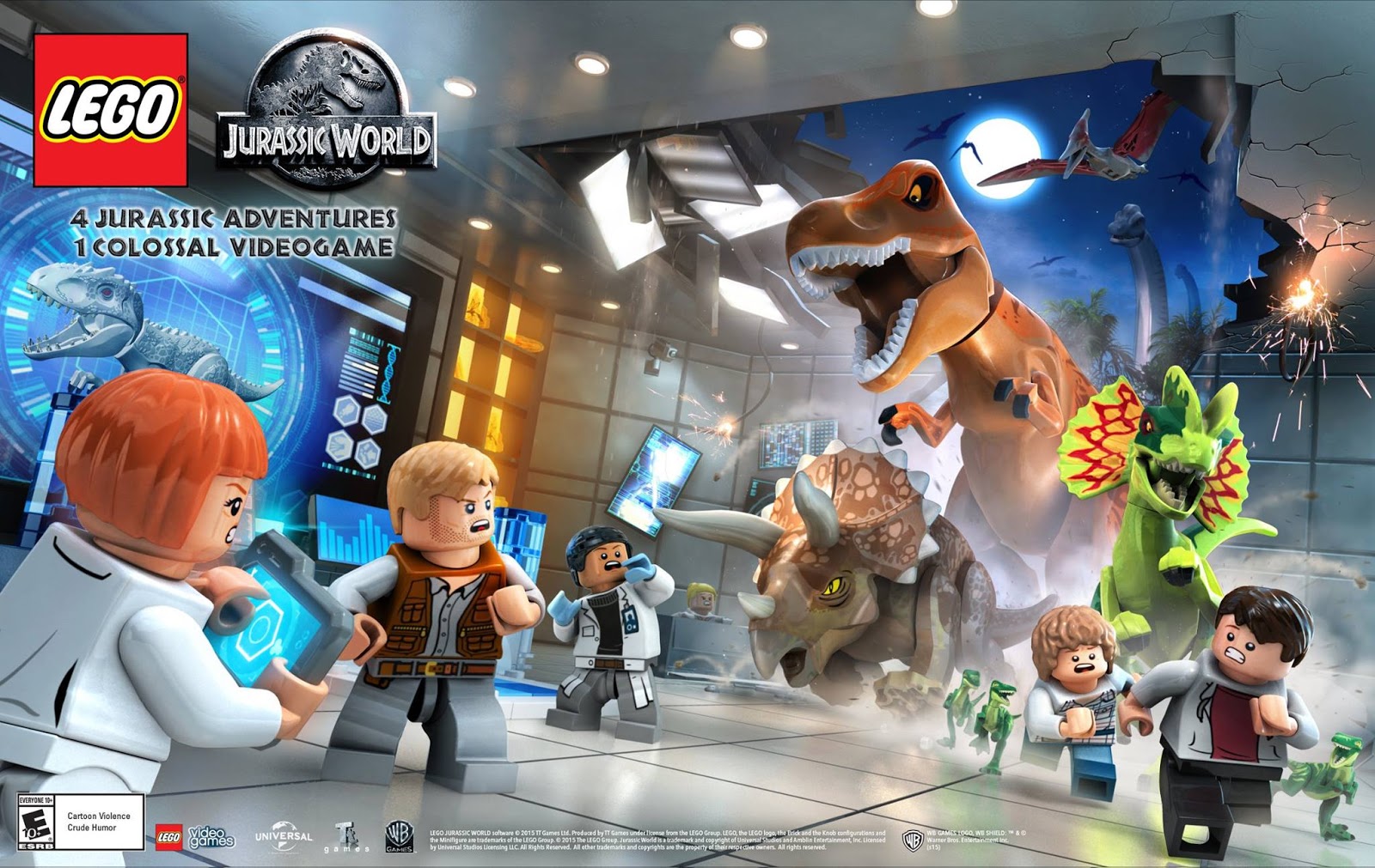 HD Wallpaper: LEGO Jurassic World Dinosaur Adventure