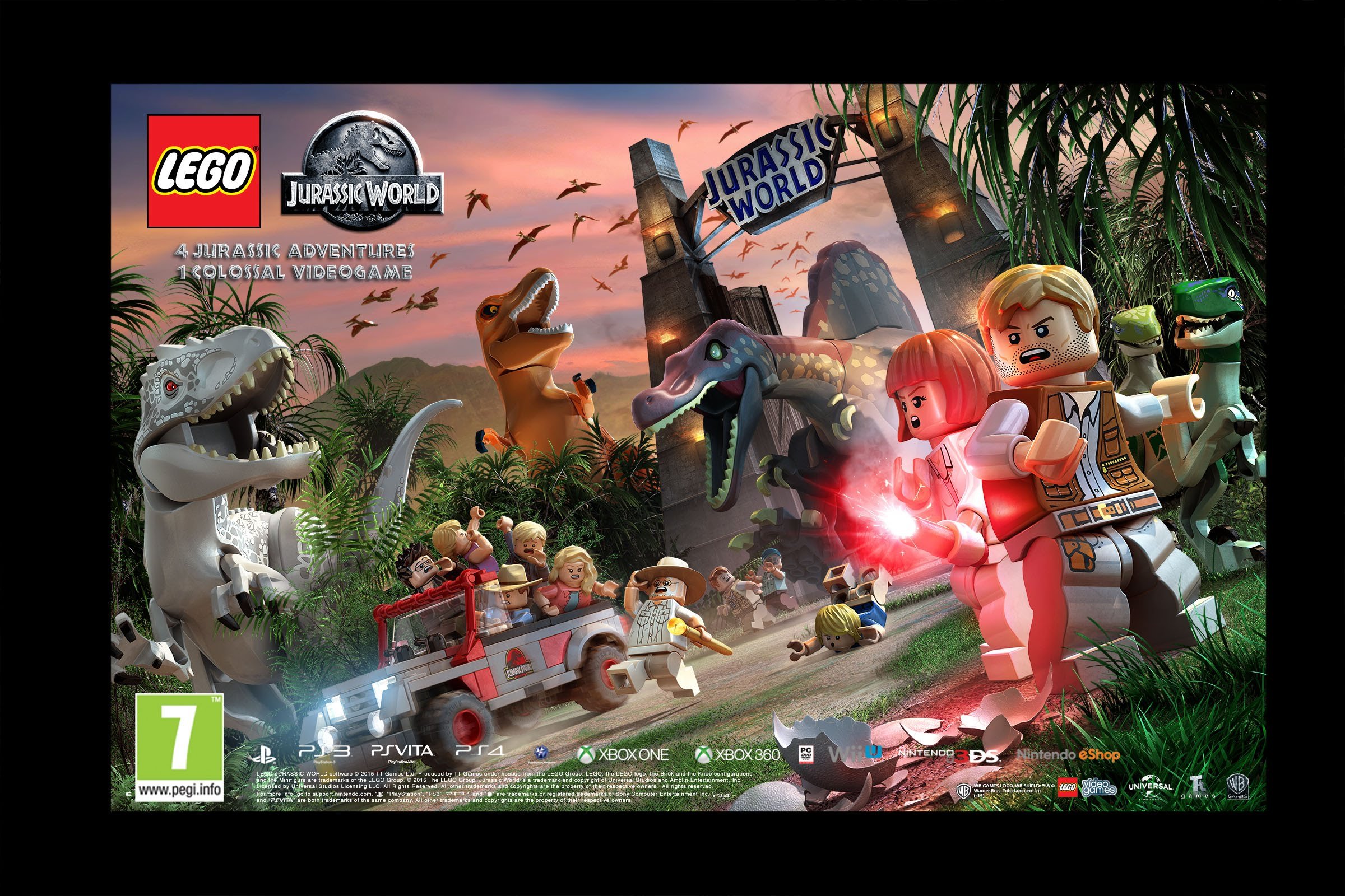 lego, Jurassic, World, Dinosaur, Fantasy, Sci fi, Adventure, Monster, Creature, Action, Park, 1ljp, Poster Wallpaper HD / Desktop and Mobile Background