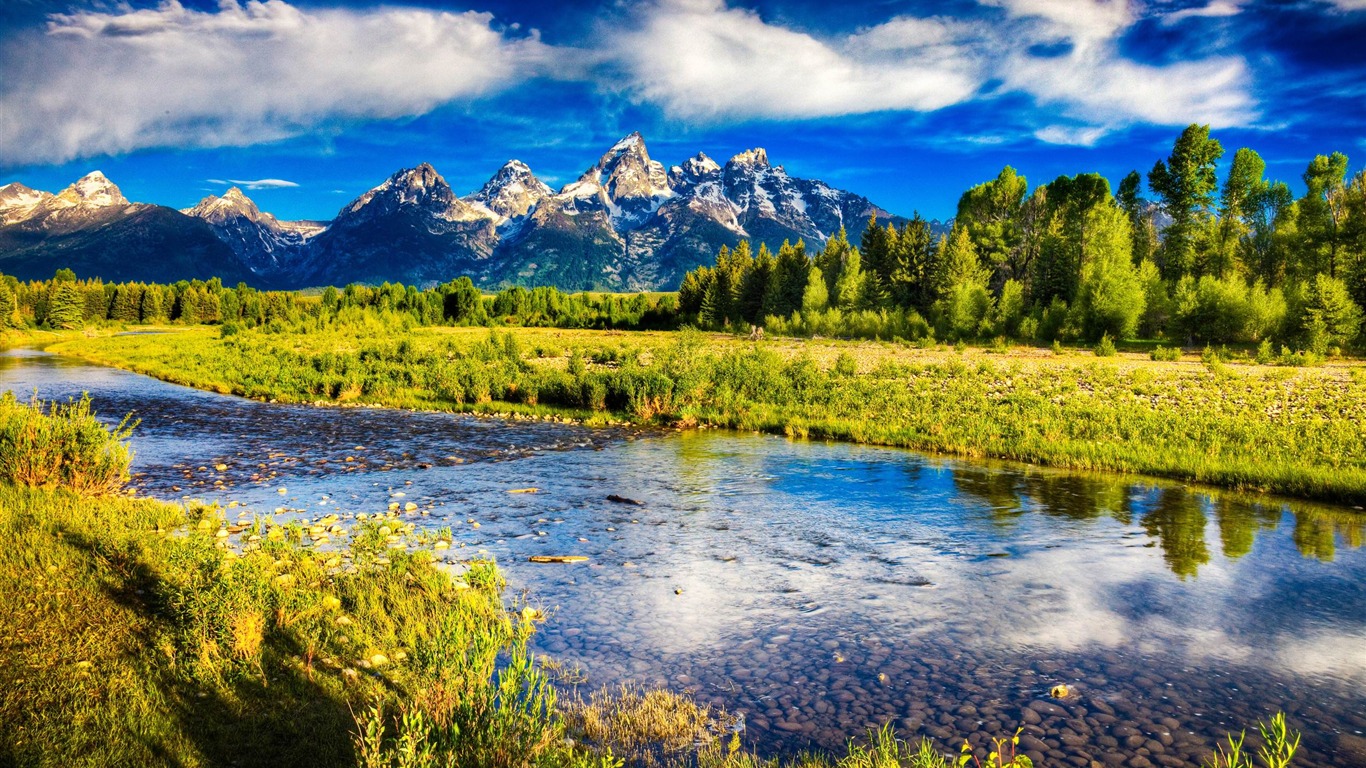 Beautiful Mountain Scenery Hdr Travel Nature Wallpaper