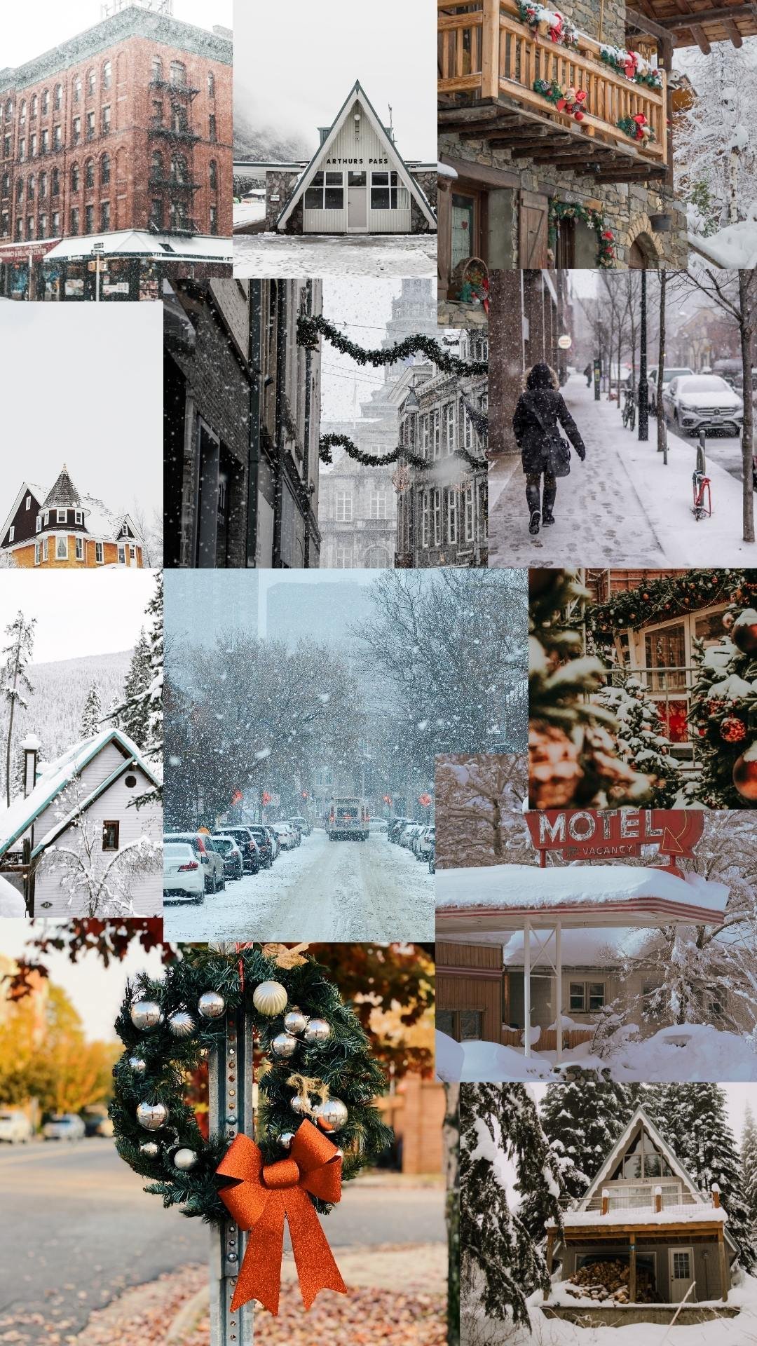 Christmas Collage Aesthetic Wallpaper: Creating A Festive Wonderland