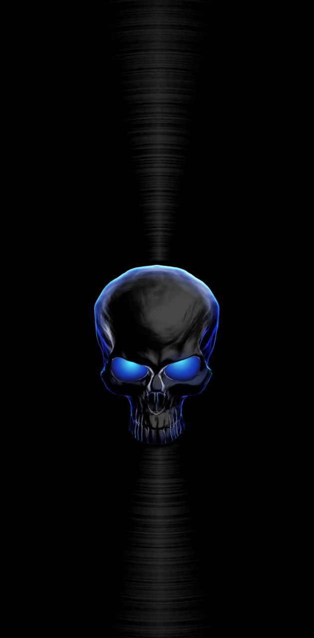 Blue skull wallpaper