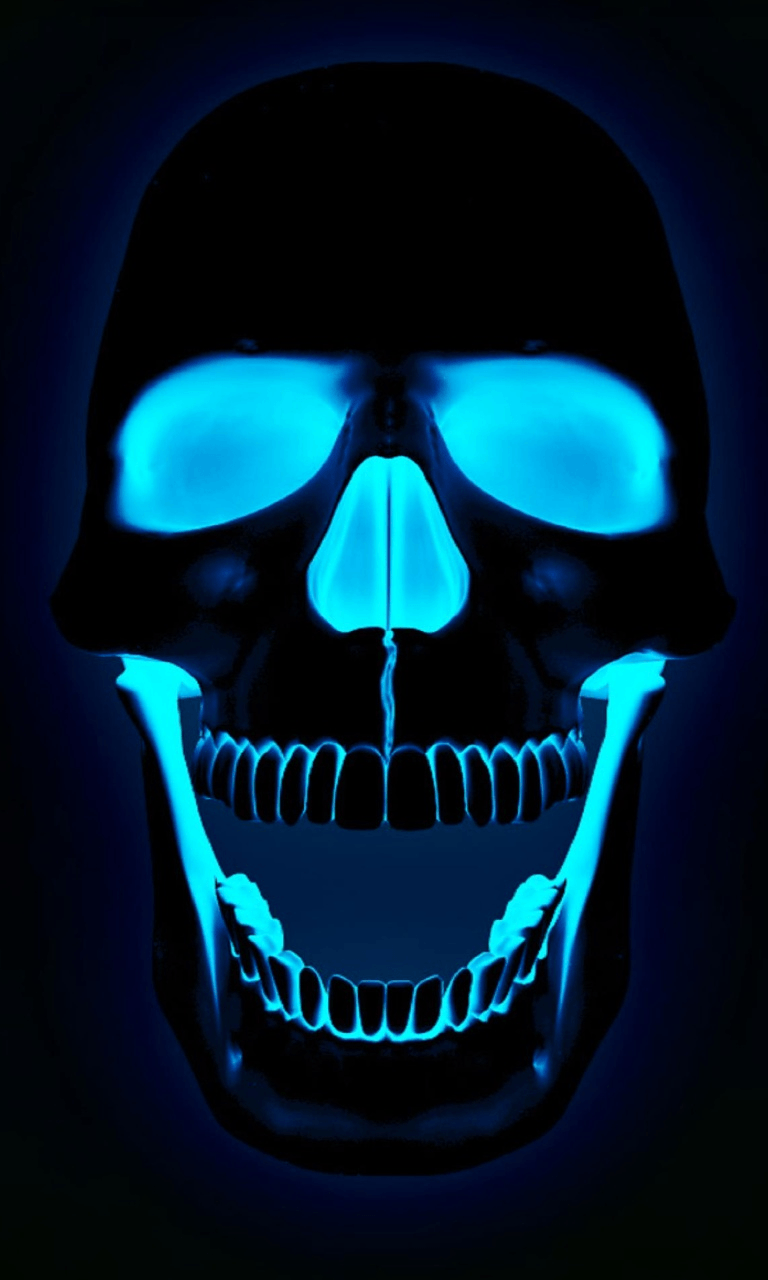 Neon Skull Wallpaper, HD Neon Skull Background on WallpaperBat