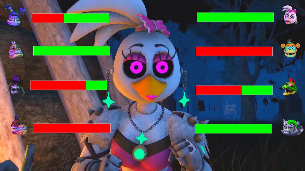 [SFM FNaF DeathRock vs Corrupted WITH Healthbars