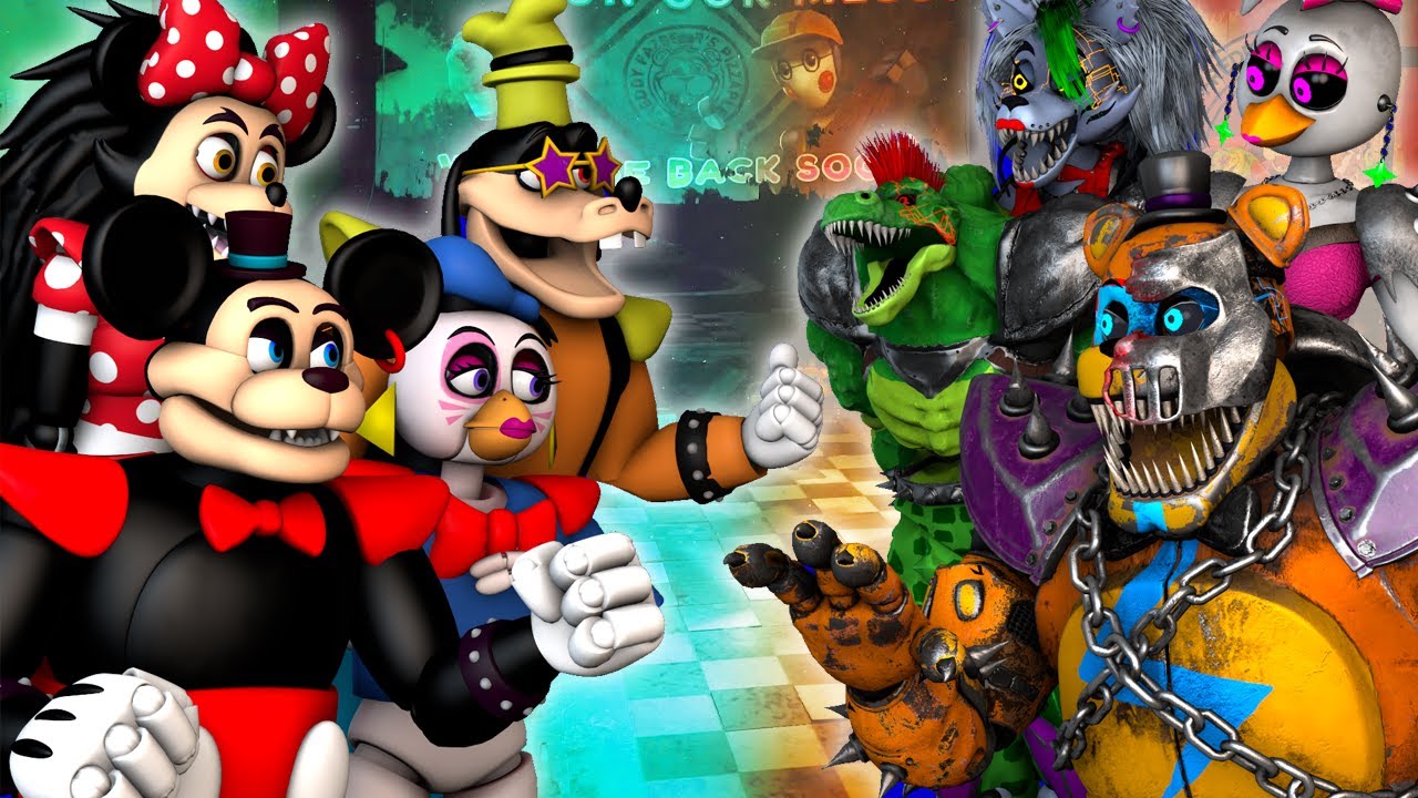 [SFM FNaF Deathrock vs Disney Security Breach