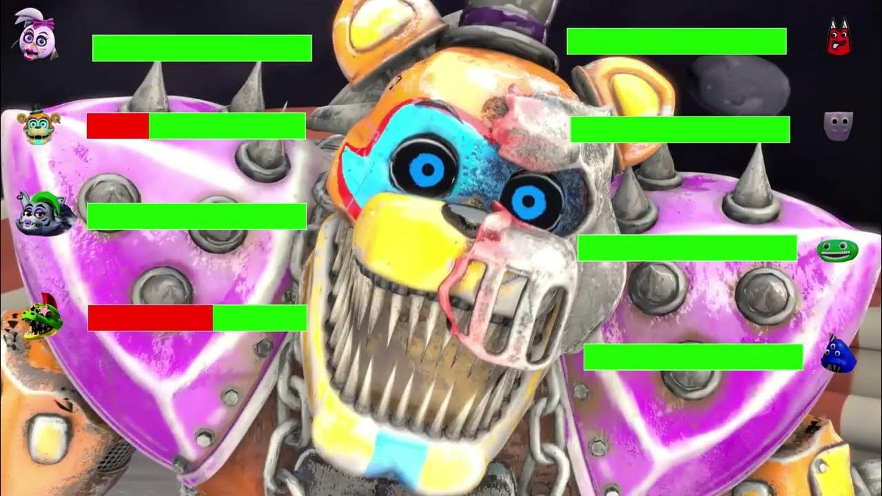 [SFM FNaF Deathrock vs Garten of Banban 4 WITH Healthbars