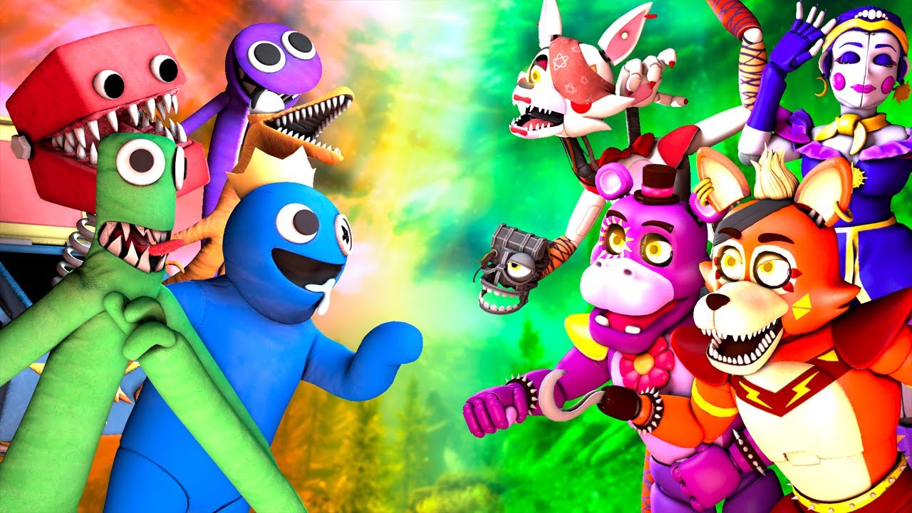 [SFM FNaF Rainbow Friends & Boxy Boo vs Rejected Security Breach