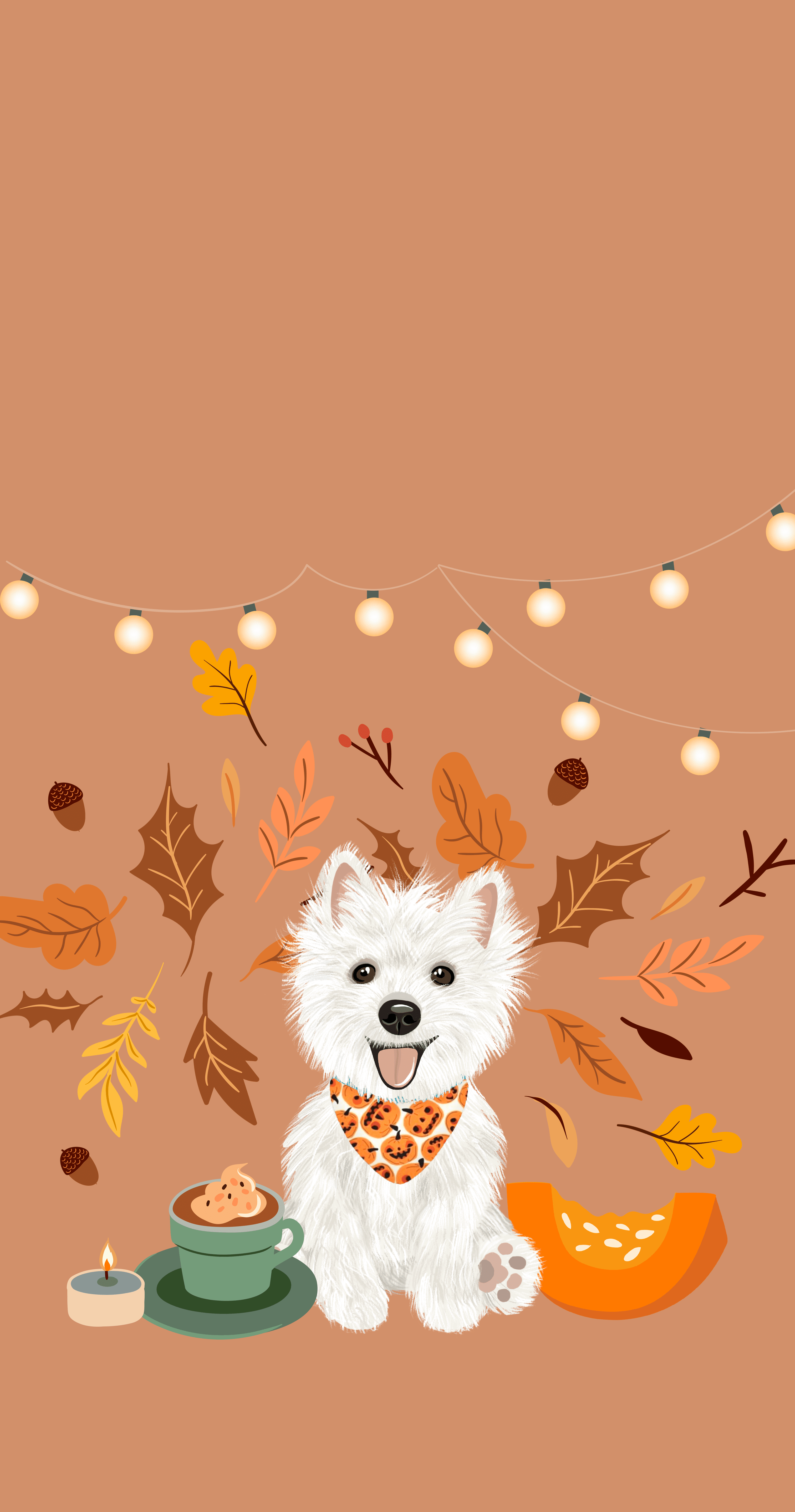 Fall Dog Wallpaper