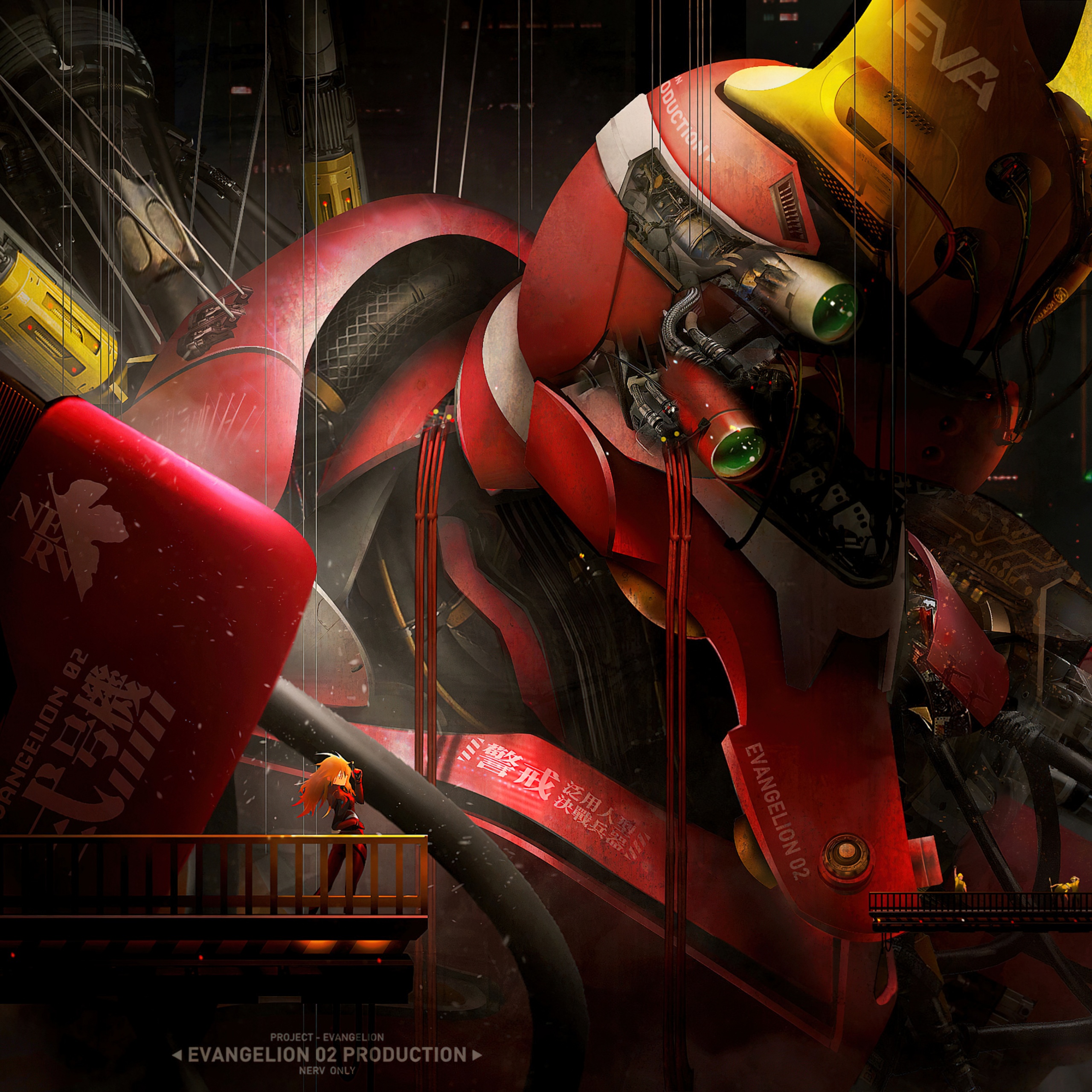 Asuka Langley Soryu Wallpaper 4K, Evangelion Unit 02