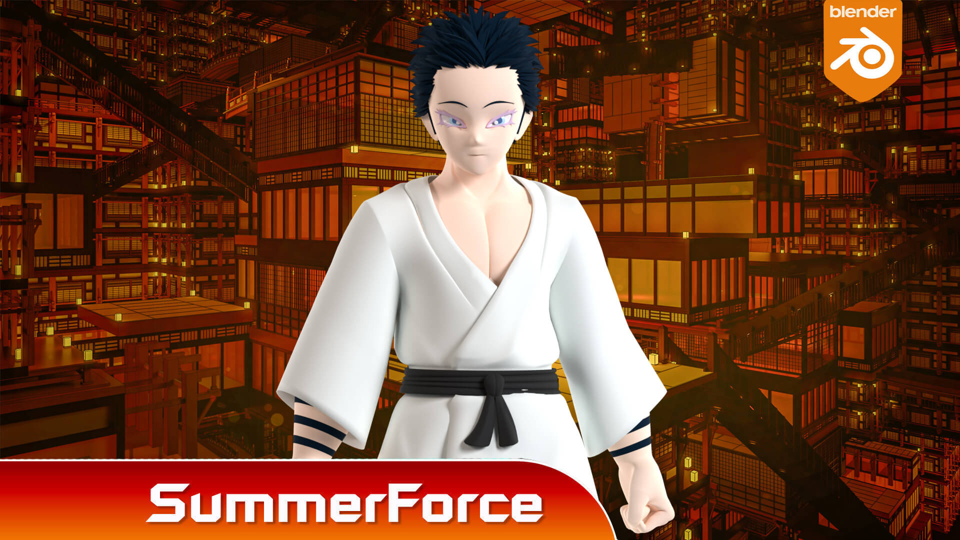 Hakuji Soyama Slayer Infinity Castle 3D Model