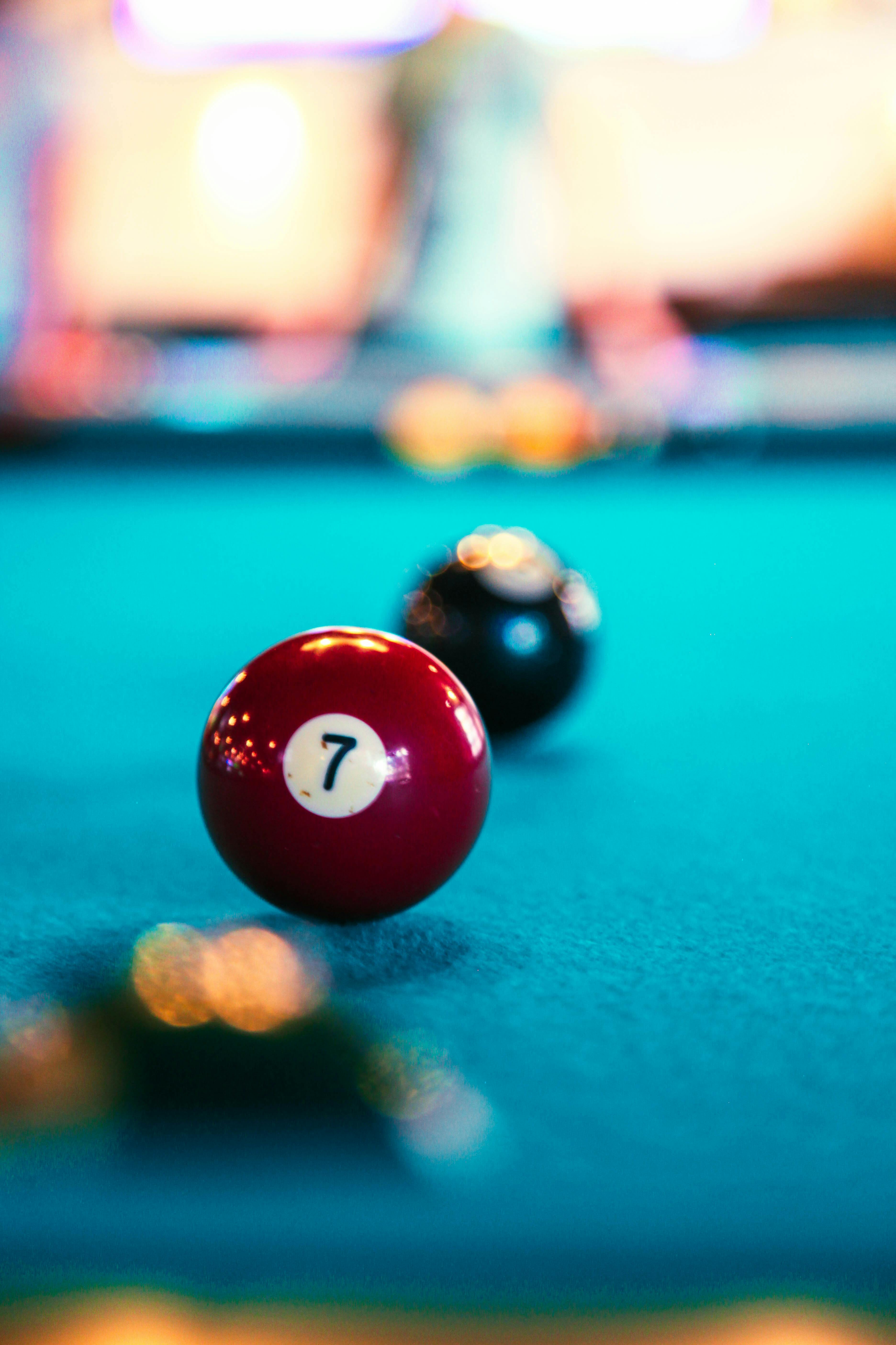 Balls on Billiard Table · Free