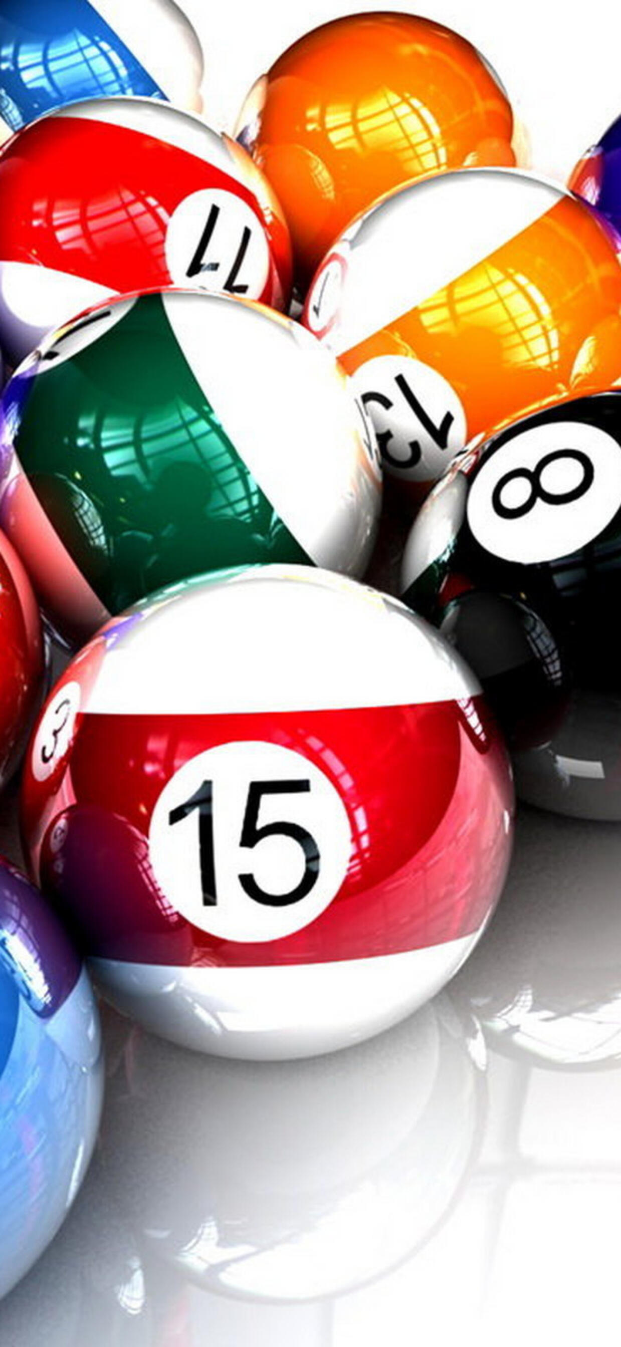 Wallpaper billiards balls color 1242x2688 iPhone XS Max from salihychev image and screensavers