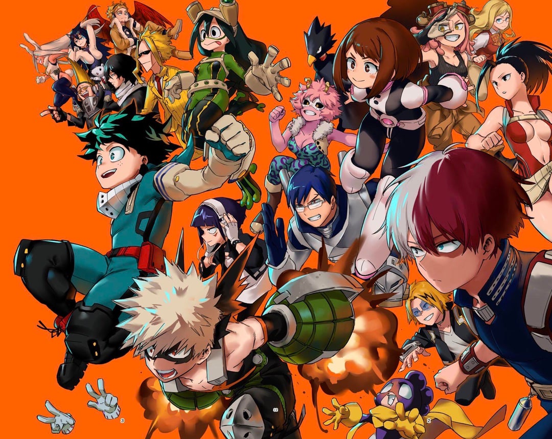 MHA Team Ups Art Spread