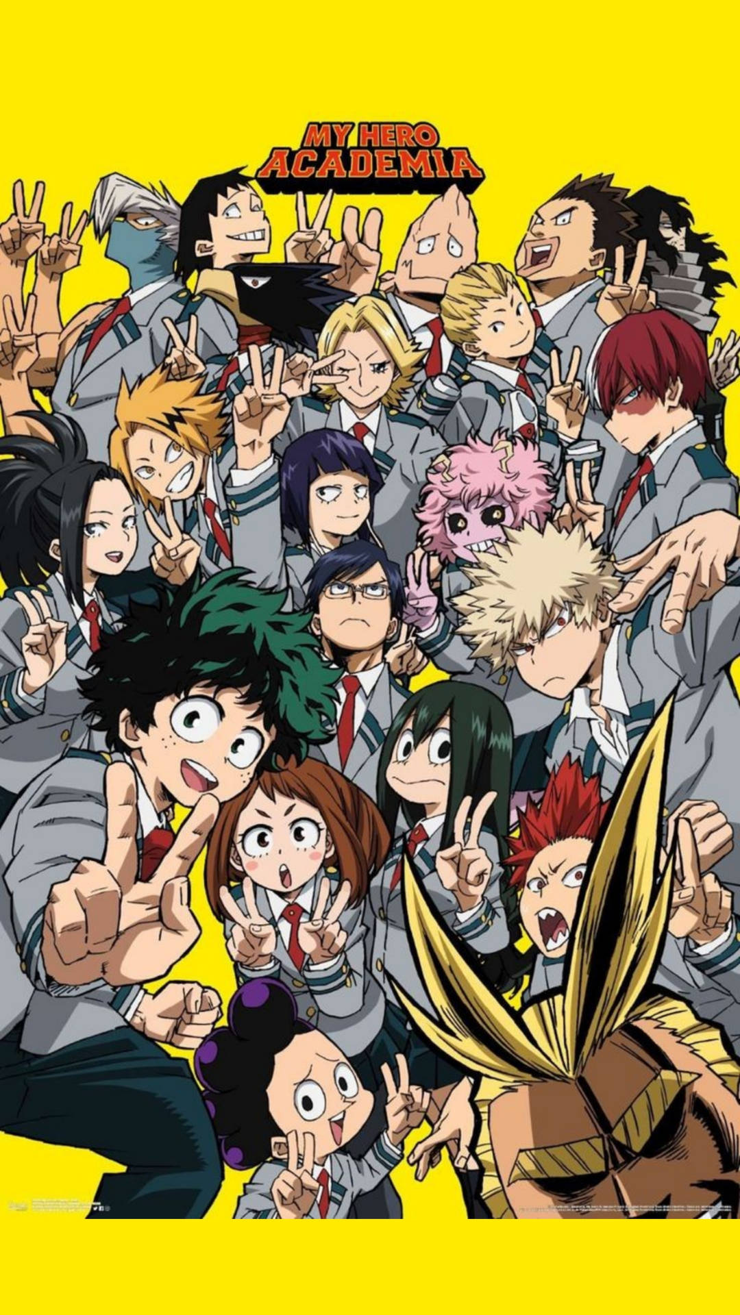Download Group Poster My Hero Academia iPhone Wallpaper
