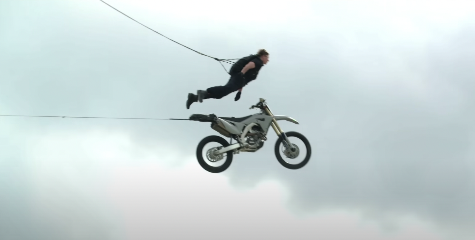 Tom Cruise Explains 'Mission Impossible 7' Motorcycle Stunt on Day One of Filming