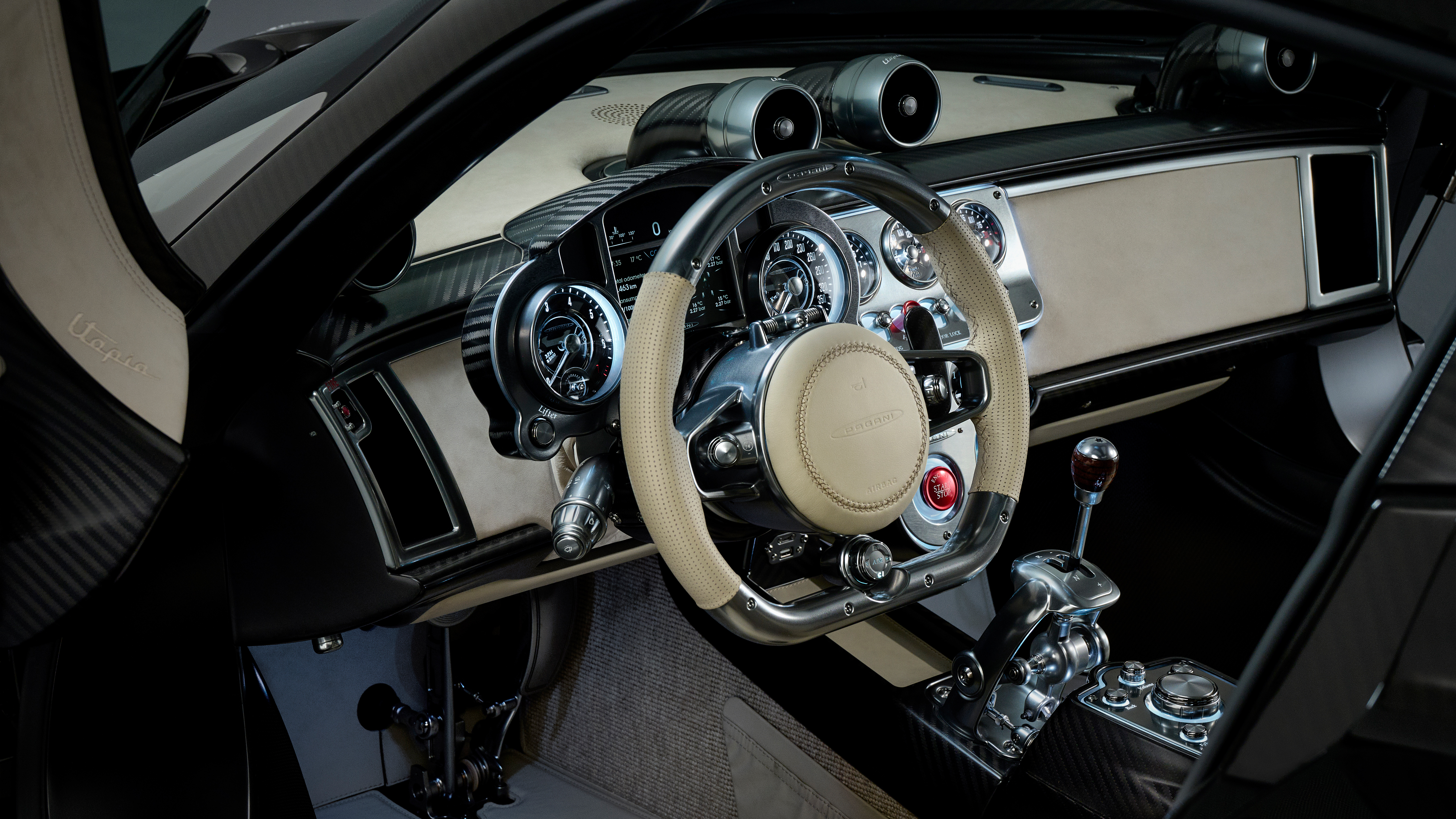 Pagani Utopia 2023 Interior 8K Wallpaper Car Wallpaper