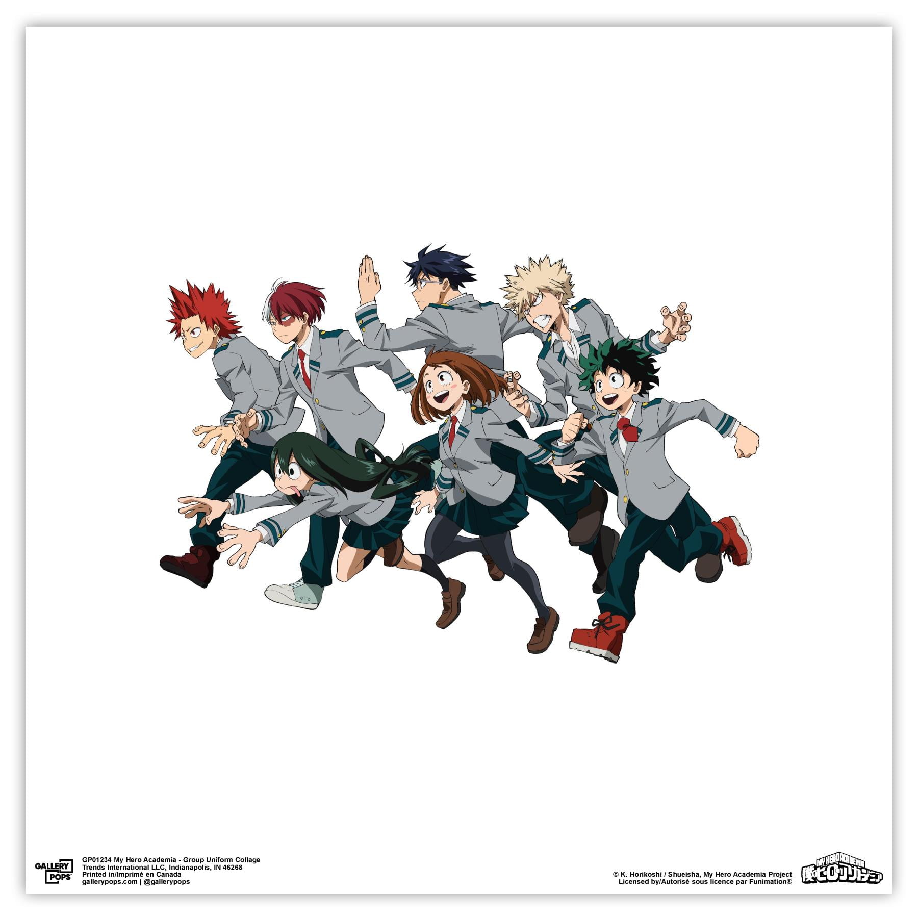 Gallery Pops My Hero Academia Uniform Collage Wall Art, Unframed Version, 12 x 12