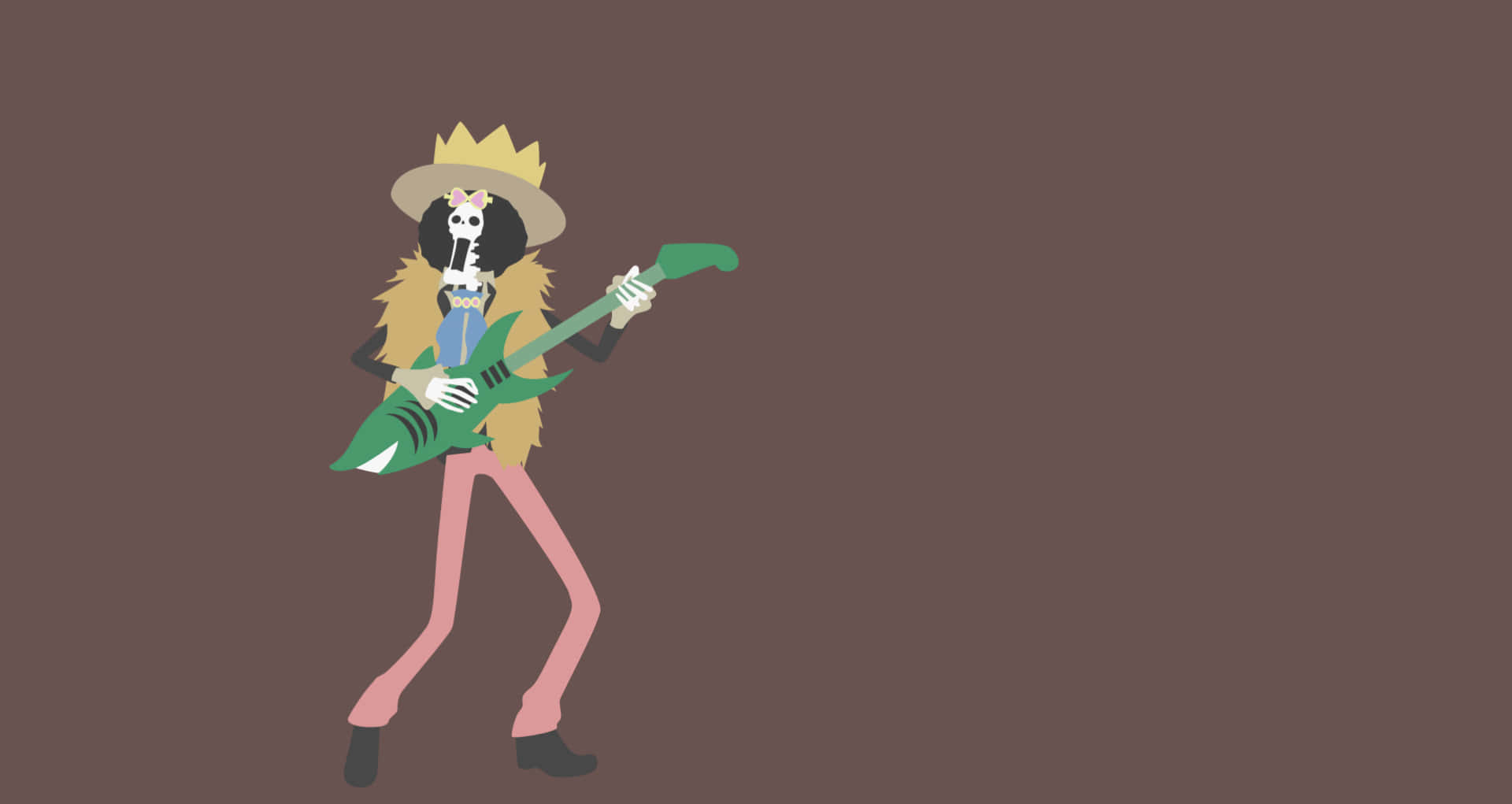 Download Minimalist One Piece Soul King Brook Wallpaper